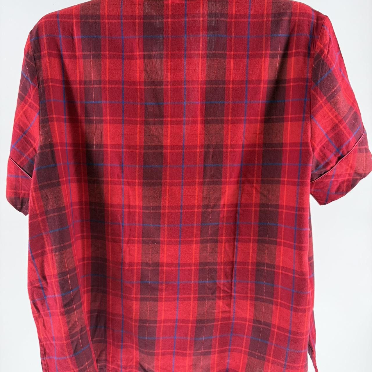 Victoria's Secret Victoria's Secret Red Plaid Button Up Sleep Top Size Large Size L / US 10 / IT 46 - 6 Thumbnail