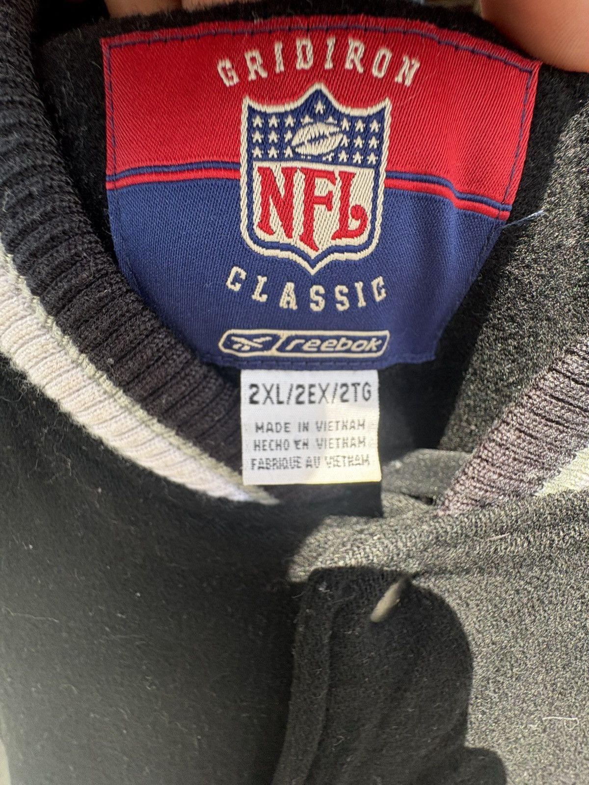 NFL × Vintage Vintage 1990s Reebok Oakland Raiders Jacket Size US XXL / EU 58 / 5 - 4 Thumbnail