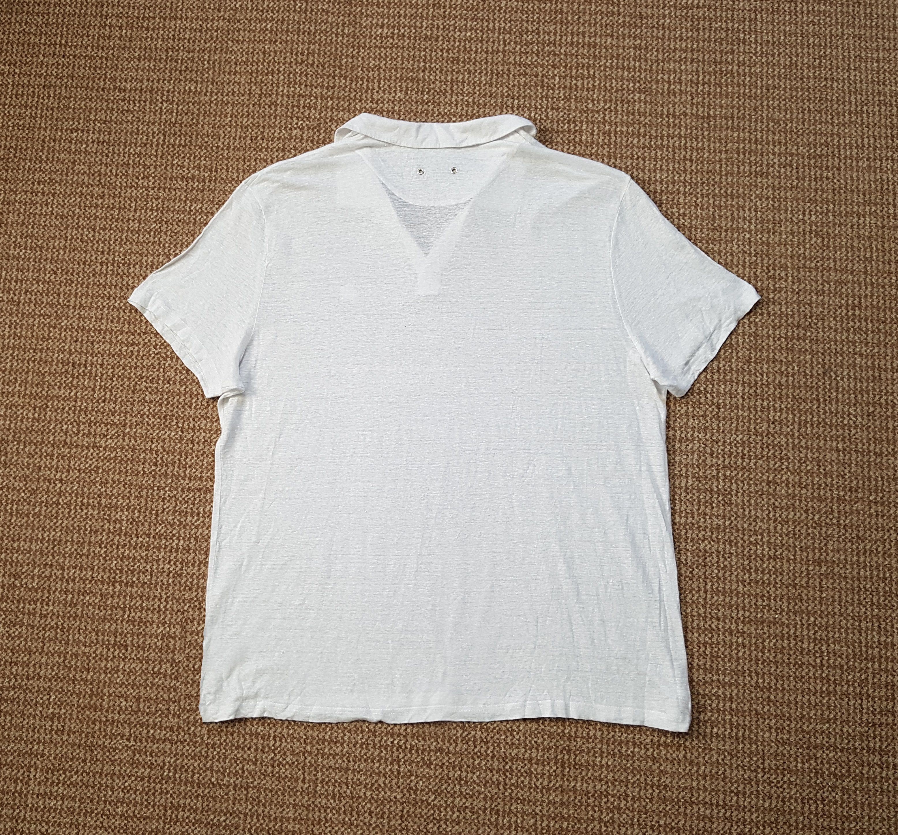 Vilebrequin Vilebrequin RRP $190 Pyramid Solid Linen Jersey Polo sz 3XL Size US XXL / EU 58 / 5 - 2 Thumbnail