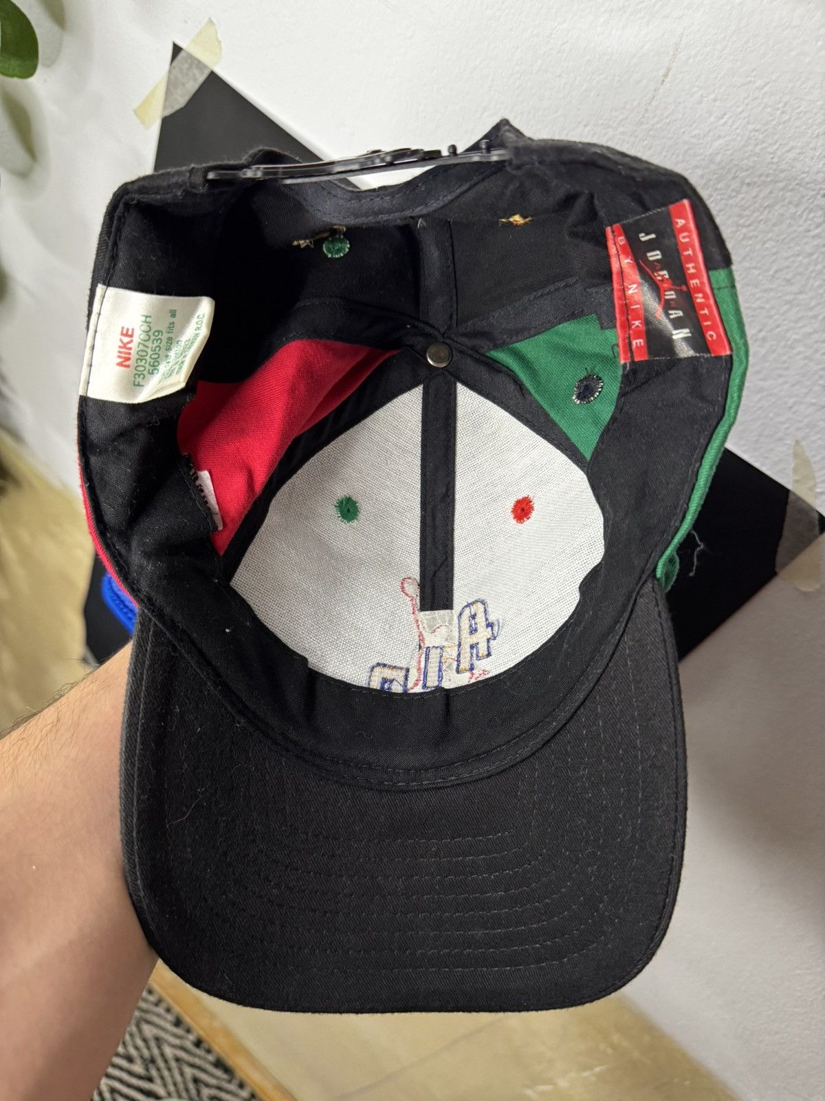 Jordan Brand × Nike Air Jordan Cap Jumpman Nike Basketball Mens 90s vintage Size ONE SIZE - 7 Thumbnail