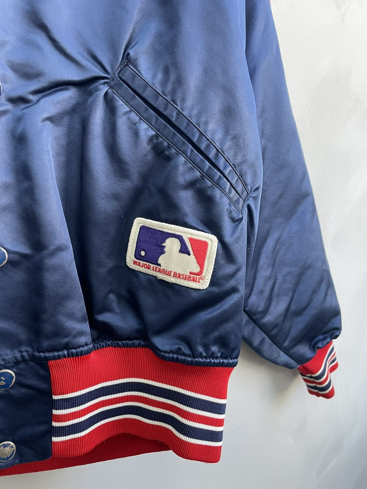 MLB Vintage MLB Red Sox satin bomber jacket starter rare Size US XL / EU 56 / 4 - 5 Thumbnail