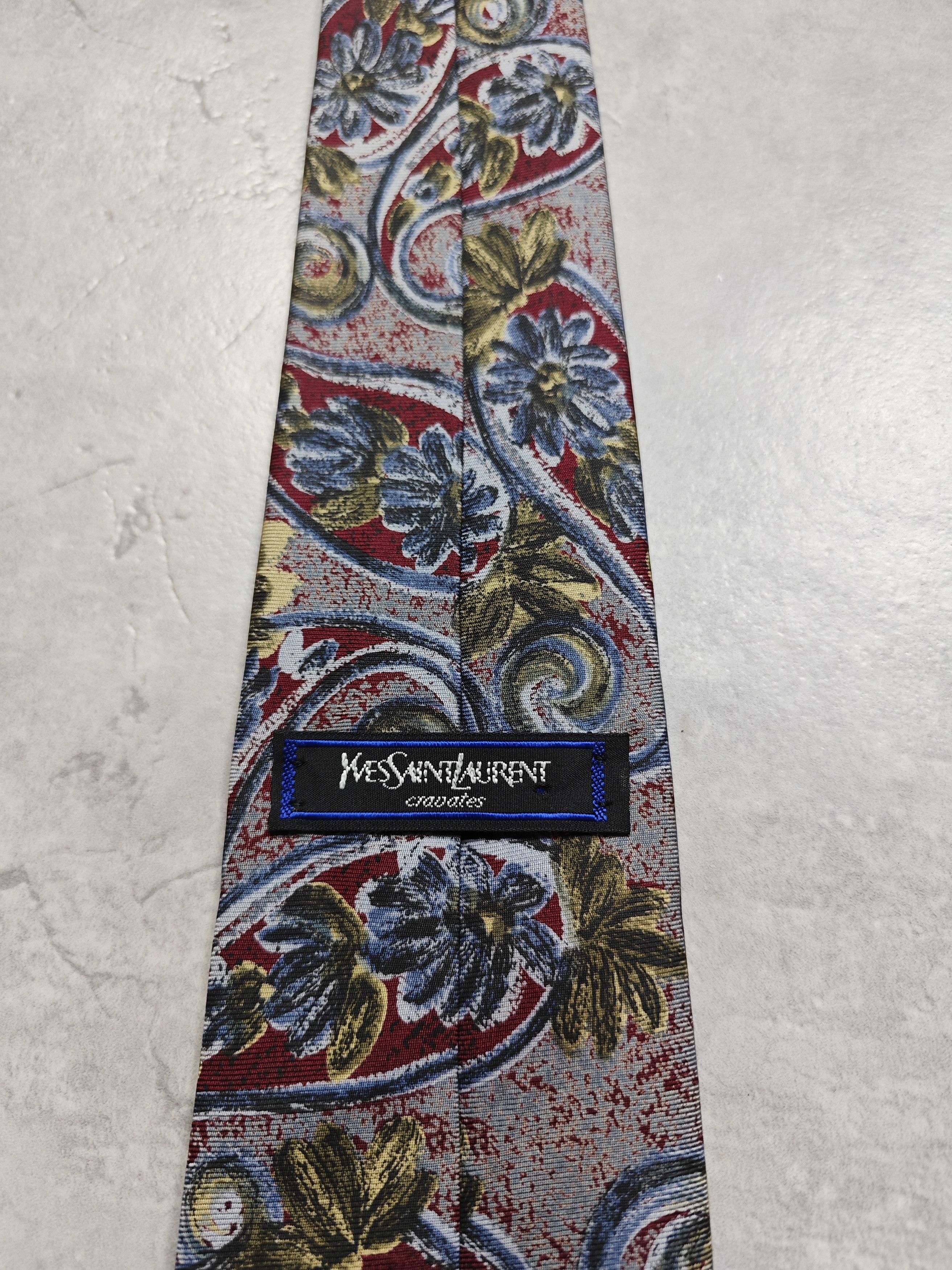 Yves Saint Laurent Yves Saint Laurent Vintage Silk Tie Size ONE SIZE - 4 Thumbnail
