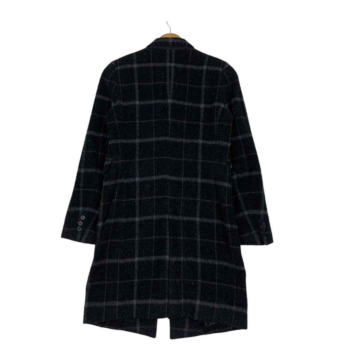 5351 POUR LES HOMMES 5351 Pour Les FEMMES Checked Wool Overcoat #1076-C49 Size S / US 4 / IT 40 - 7 Thumbnail