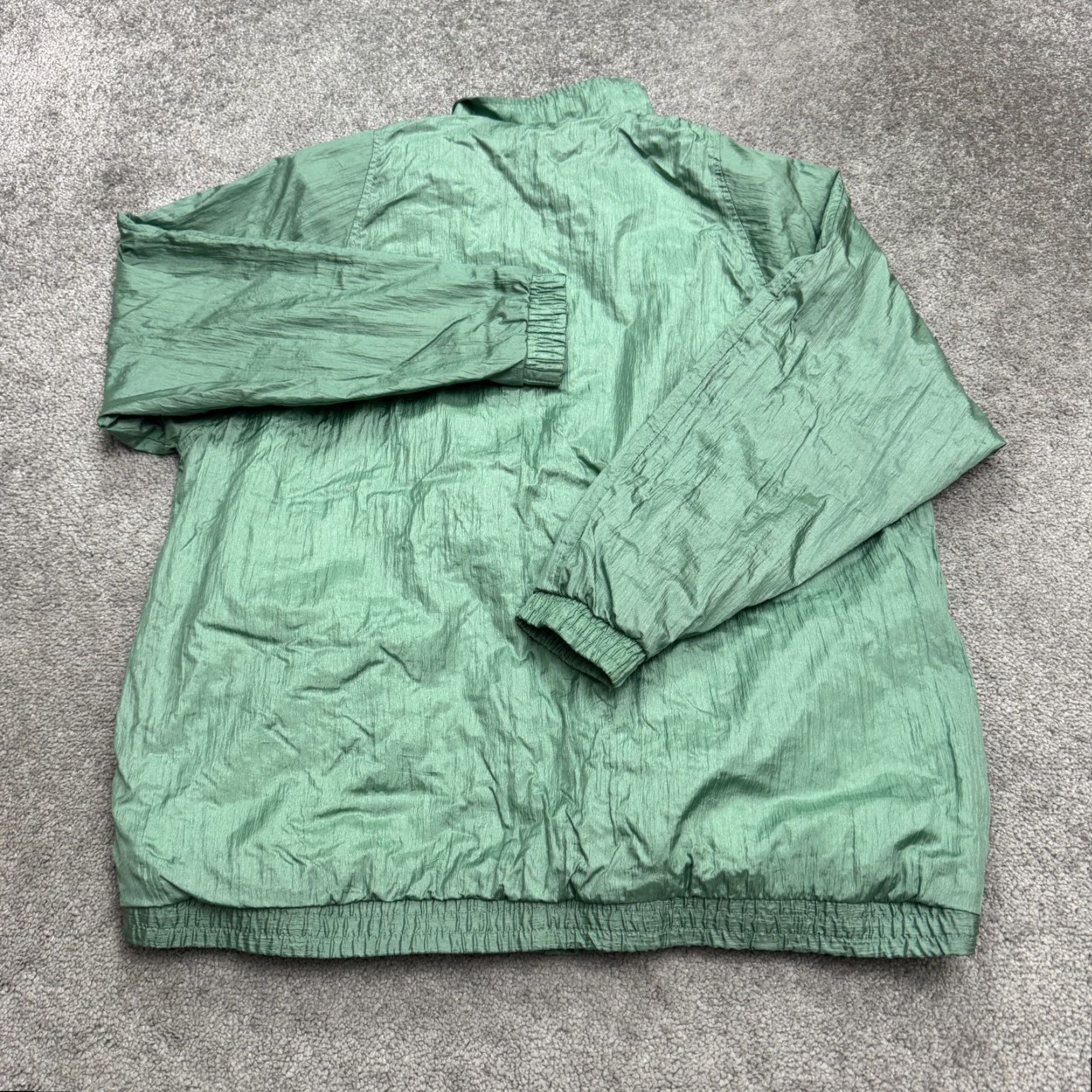 Haband VINTAGE Haband Windbreaker Jacket Womens XL Green 90s Classic Snap Size XL / US 12-14 / IT 48-50 - 2 Thumbnail