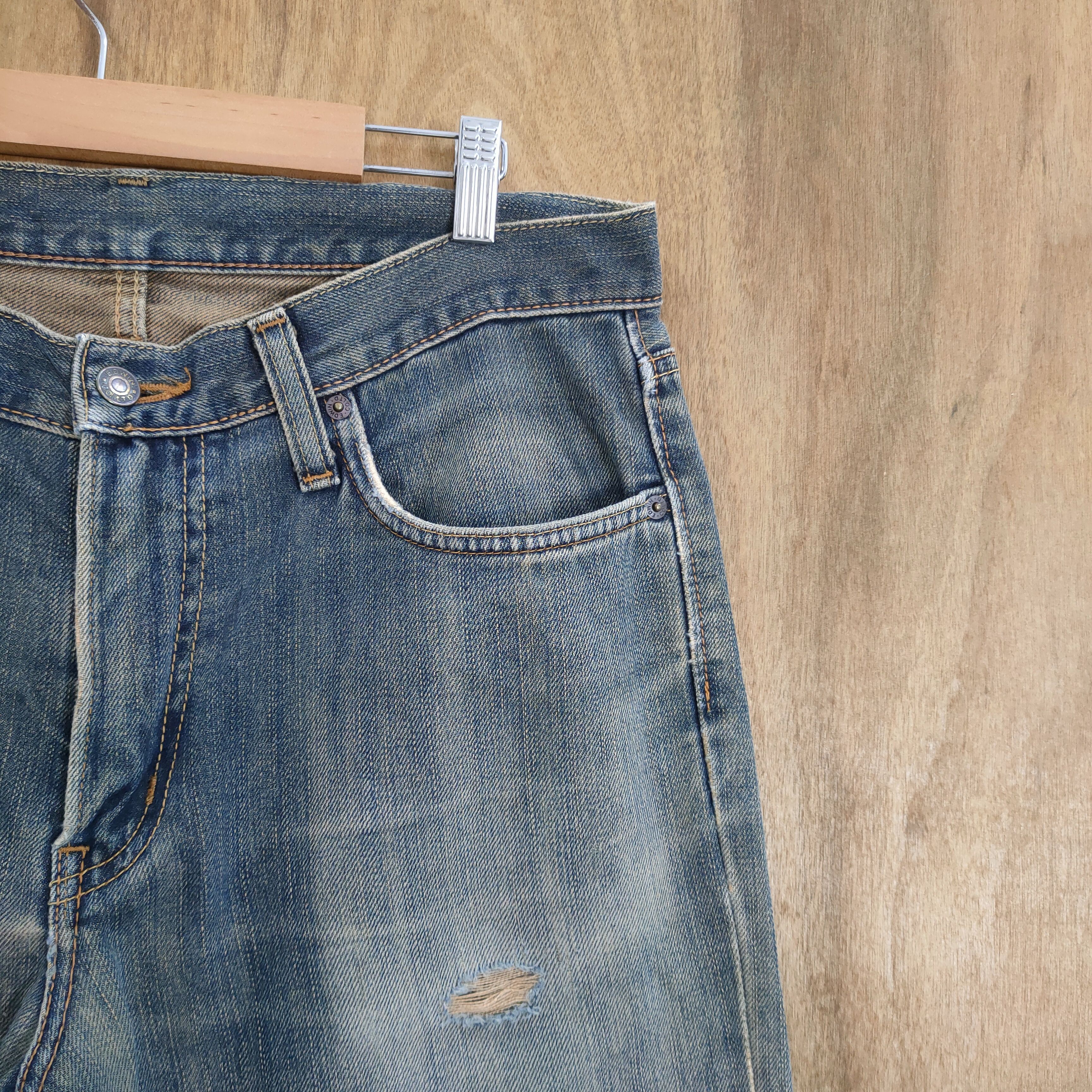 Edwin × Jean VINTAGE EDWIN 403 RIPPED JEANS DENIM PANTS Size US 33 - 7 Thumbnail