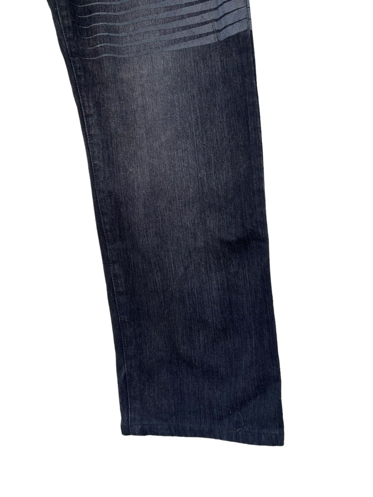 Vintage LUZ Life Under Zen Japan Stripe Distress Denim Jeans Size US 31 - 11 Thumbnail