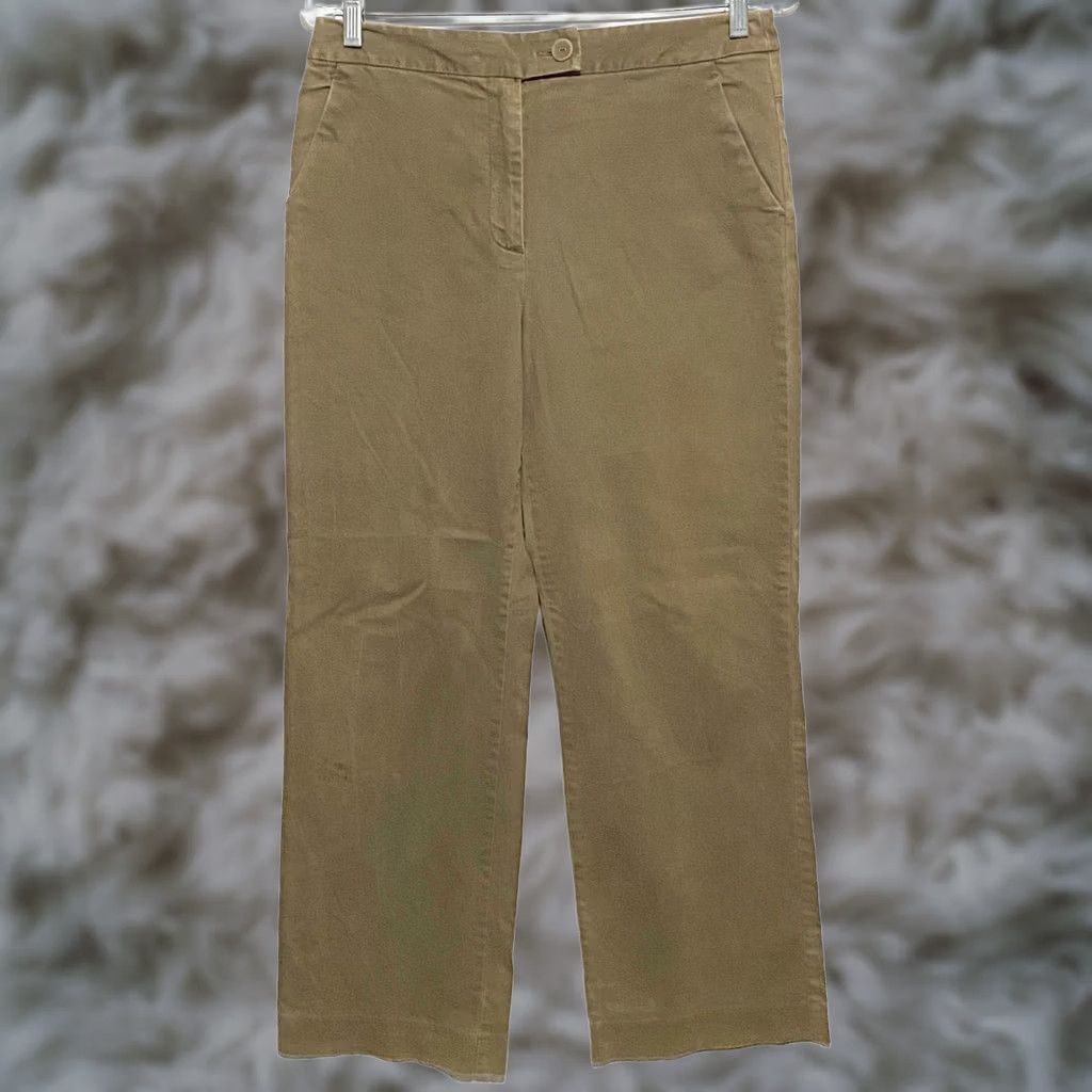Talbots VTG Talbots Chinos Pants 8 Stretch Neutral Classic Minimalist Khaki Work Size 28" / US 6 / IT 42 - 1 Thumbnail