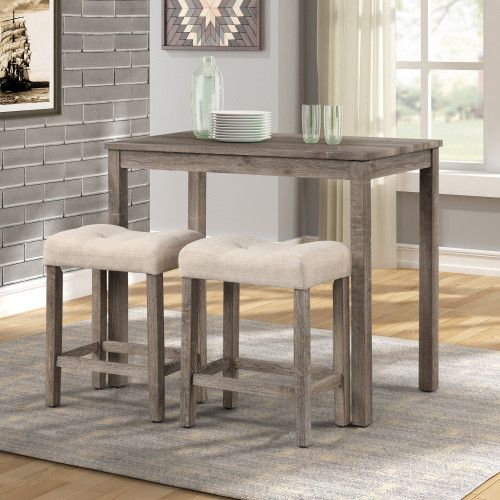 Designer × Homemade Sora Button Tufted Counter Height Saddle Stool, Set of 2, Ta Size US L / EU 52-54 / 3 - 2 Thumbnail