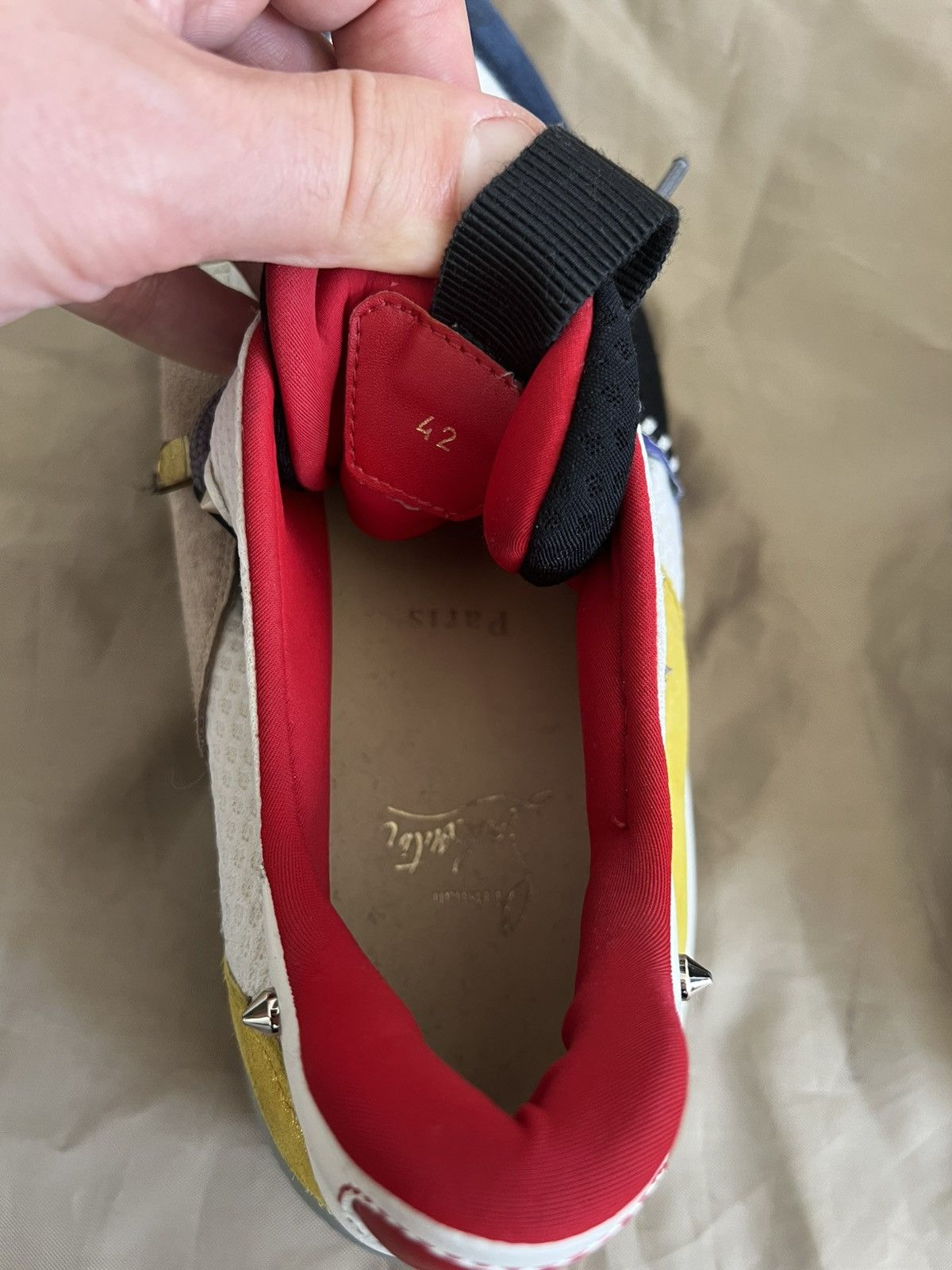 Christian Louboutin Christian Louboutin Red Runner 'Yellow Black Blue' size 42 Size US 9 / EU 42 - 5 Thumbnail