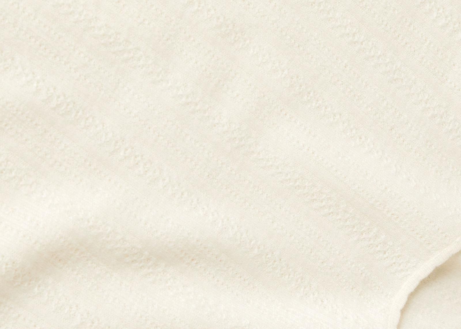 Loro Piana o1srvl11e0425 FAN6384 Cocooning Scoop Neck Sweater in White Size M / US 6-8 / IT 42-44 - 2 Thumbnail