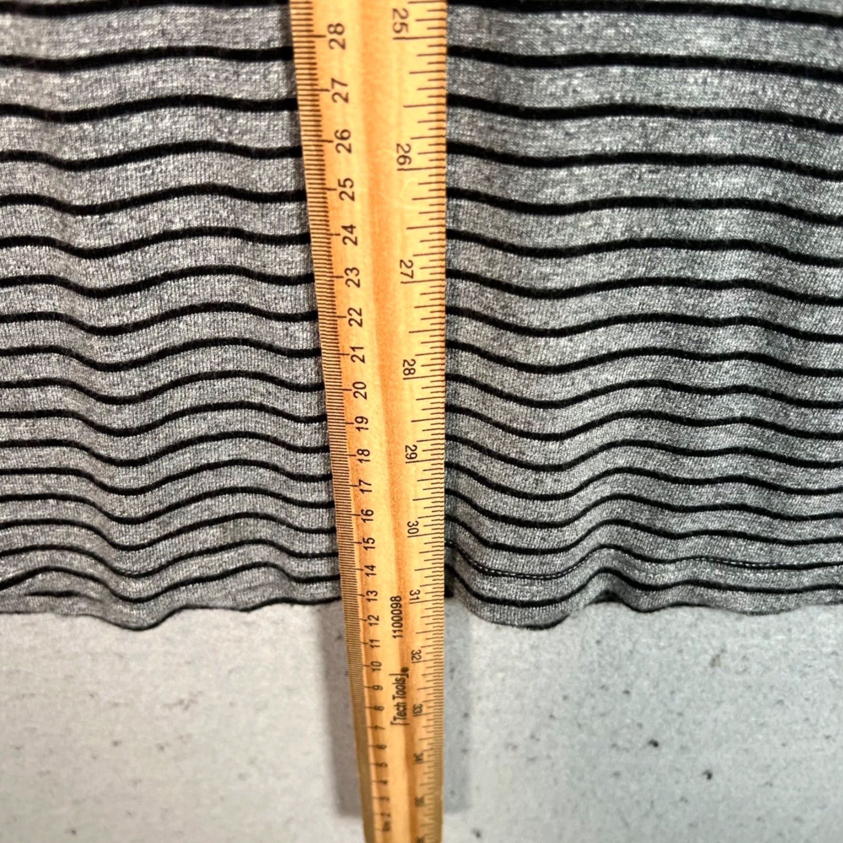 Madewell Madewell Womens XS Black & Gray Striped Sleeveless Knit Tank Dress Size XS / US 0-2 / IT 36-38 - 6 Thumbnail