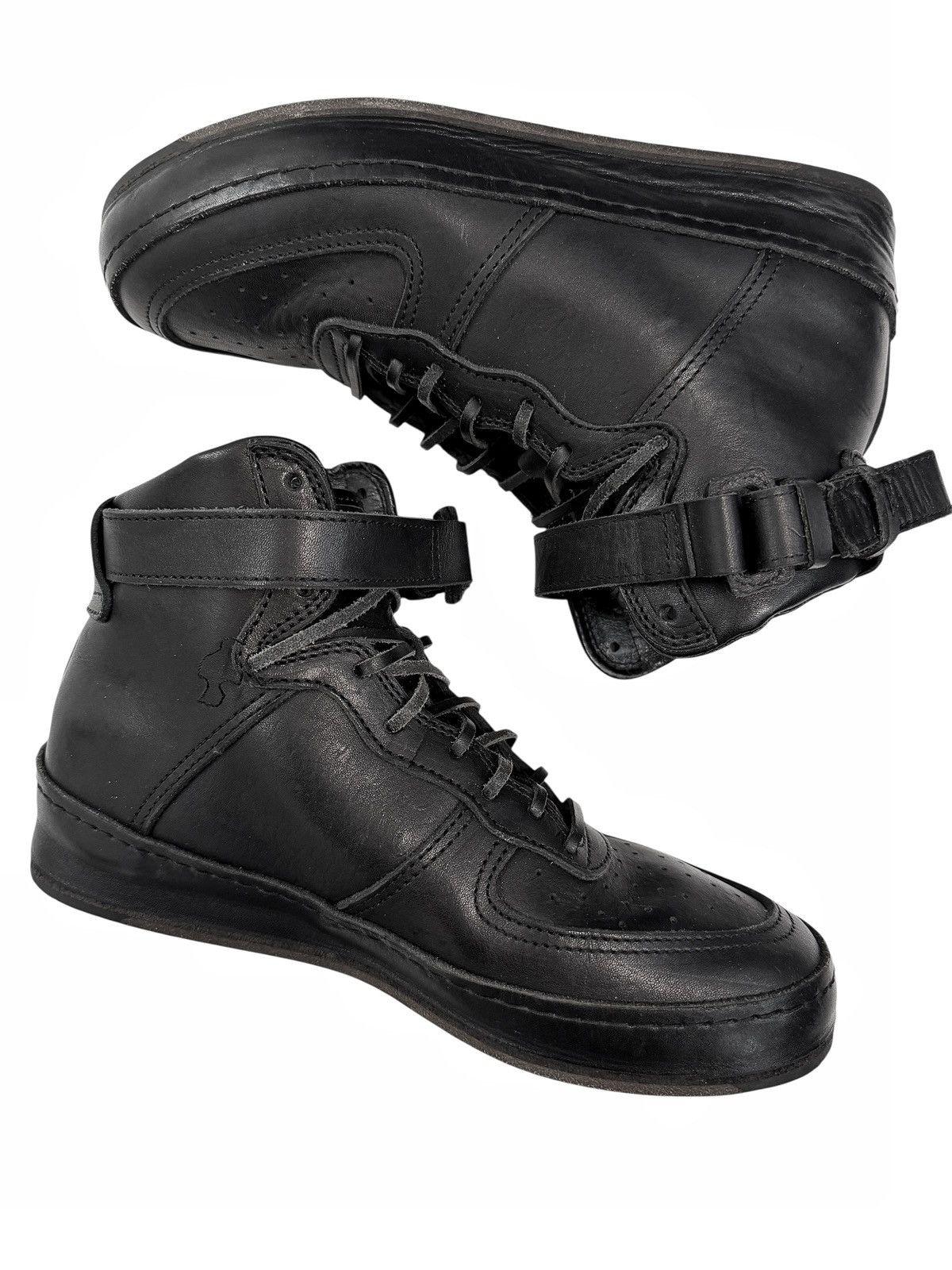 Hender Scheme Sz4 MIP-01 Air Force 1 AF1 Black Leather High Size US 9 / EU 42 - 6 Thumbnail