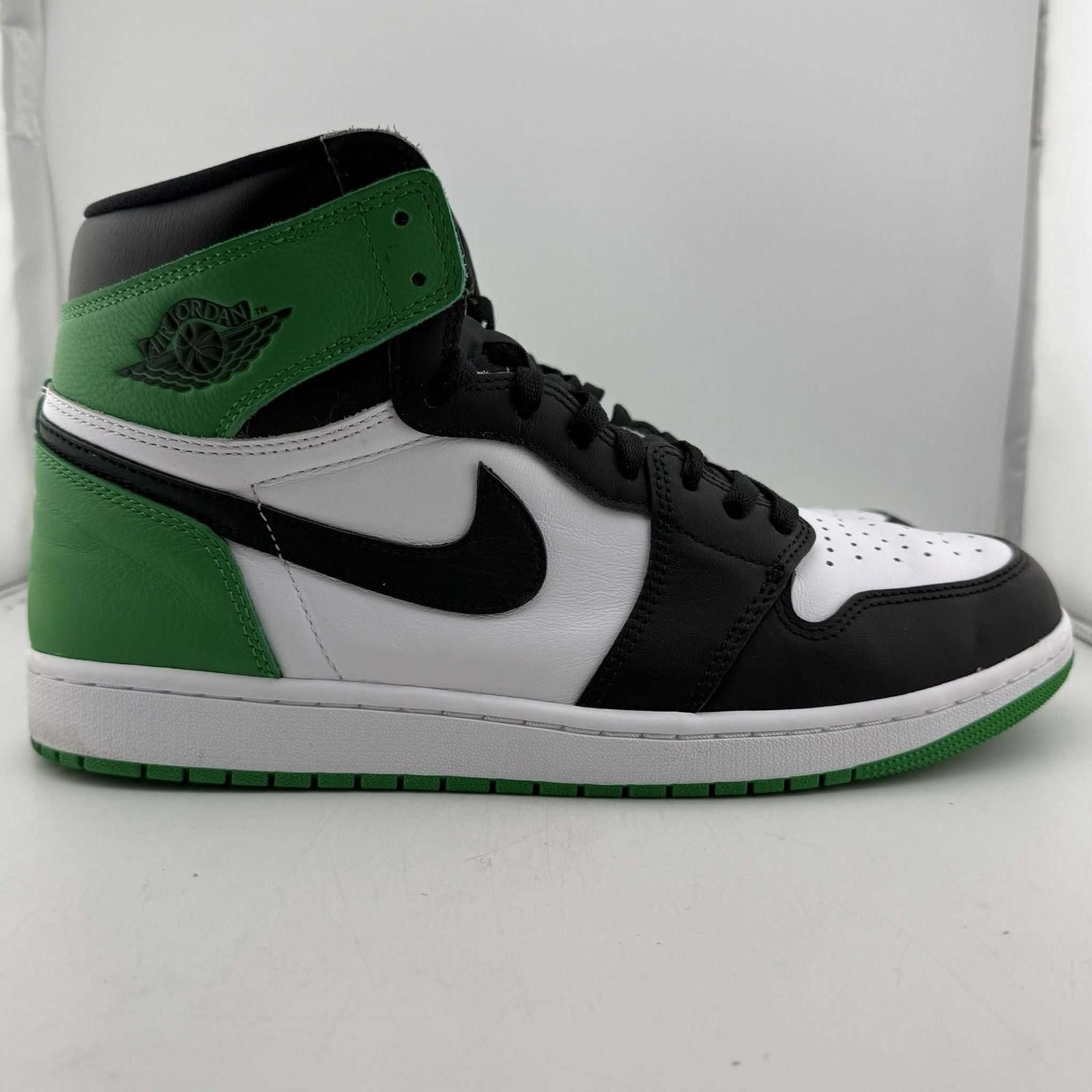 Nike Air Jordan 1 Retro High OG Lucky Green 12.5 Used with Box Size US 12.5 / EU 45-46 - 4 Thumbnail