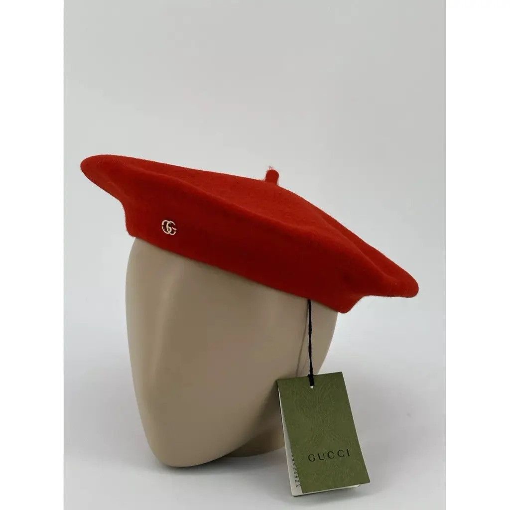 Gucci New Gucci Beret Woll Size-M-58cm Size ONE SIZE - 3 Thumbnail