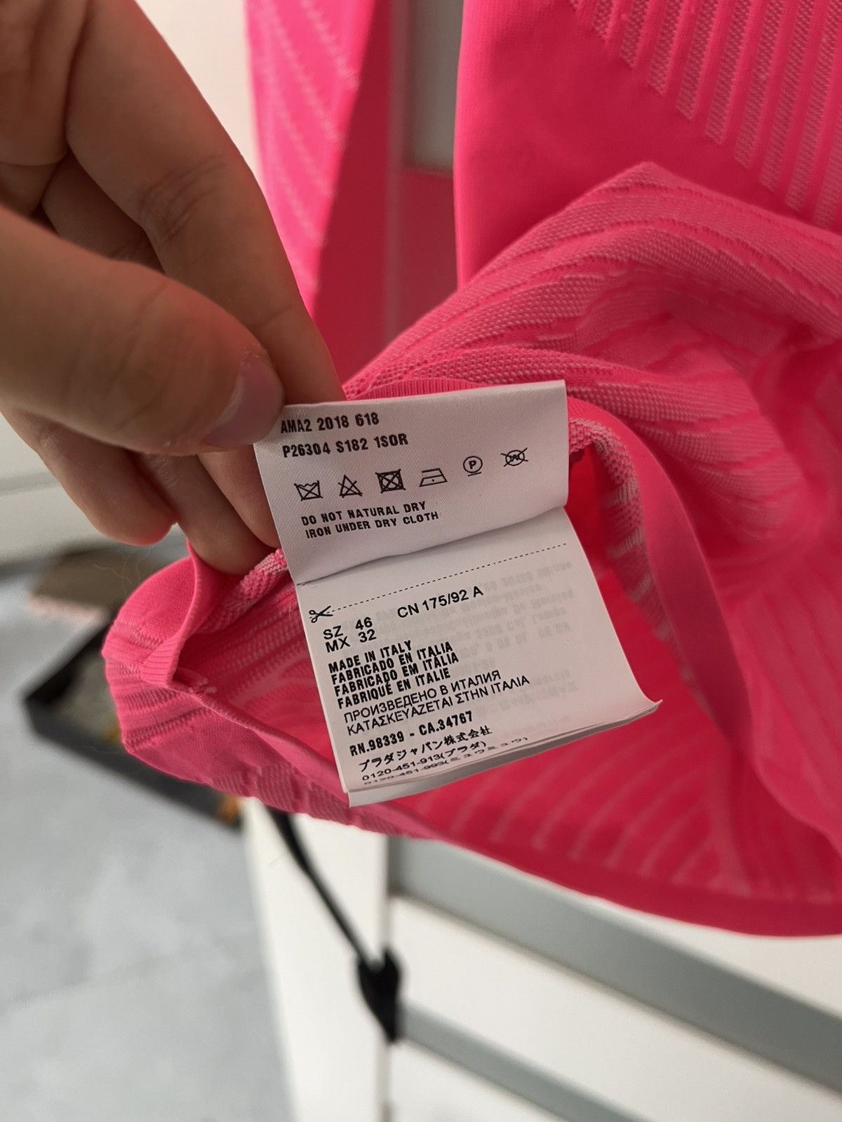 Prada Pink Prada Techno Technical Knit Zip Up Size L / US 10 / IT 46 - 9 Thumbnail