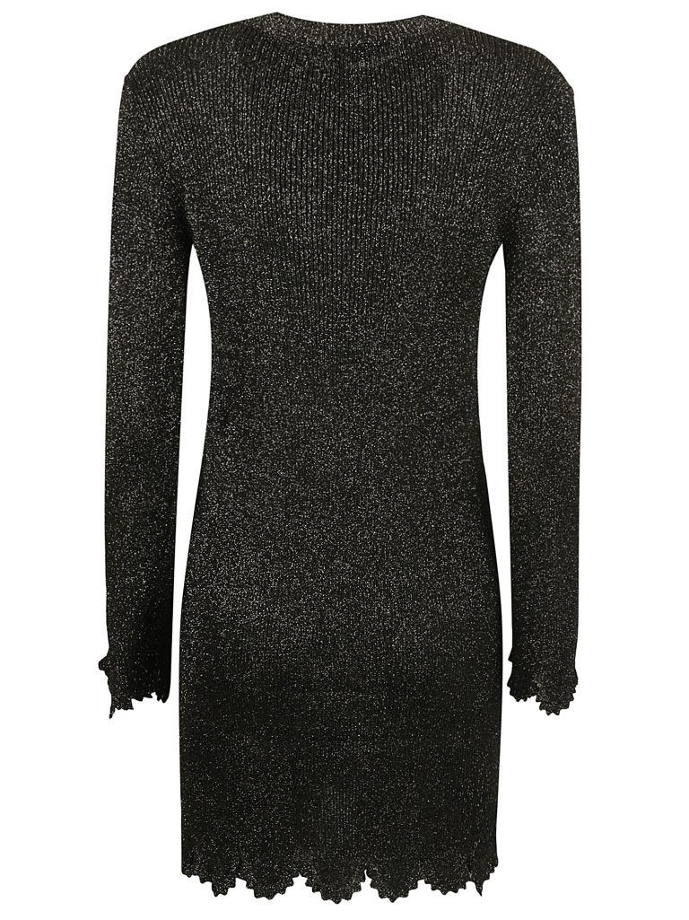 Chloe o1loc1c10226 Dress in Black/Gold Size L / US 10 / IT 46 - 2 Thumbnail
