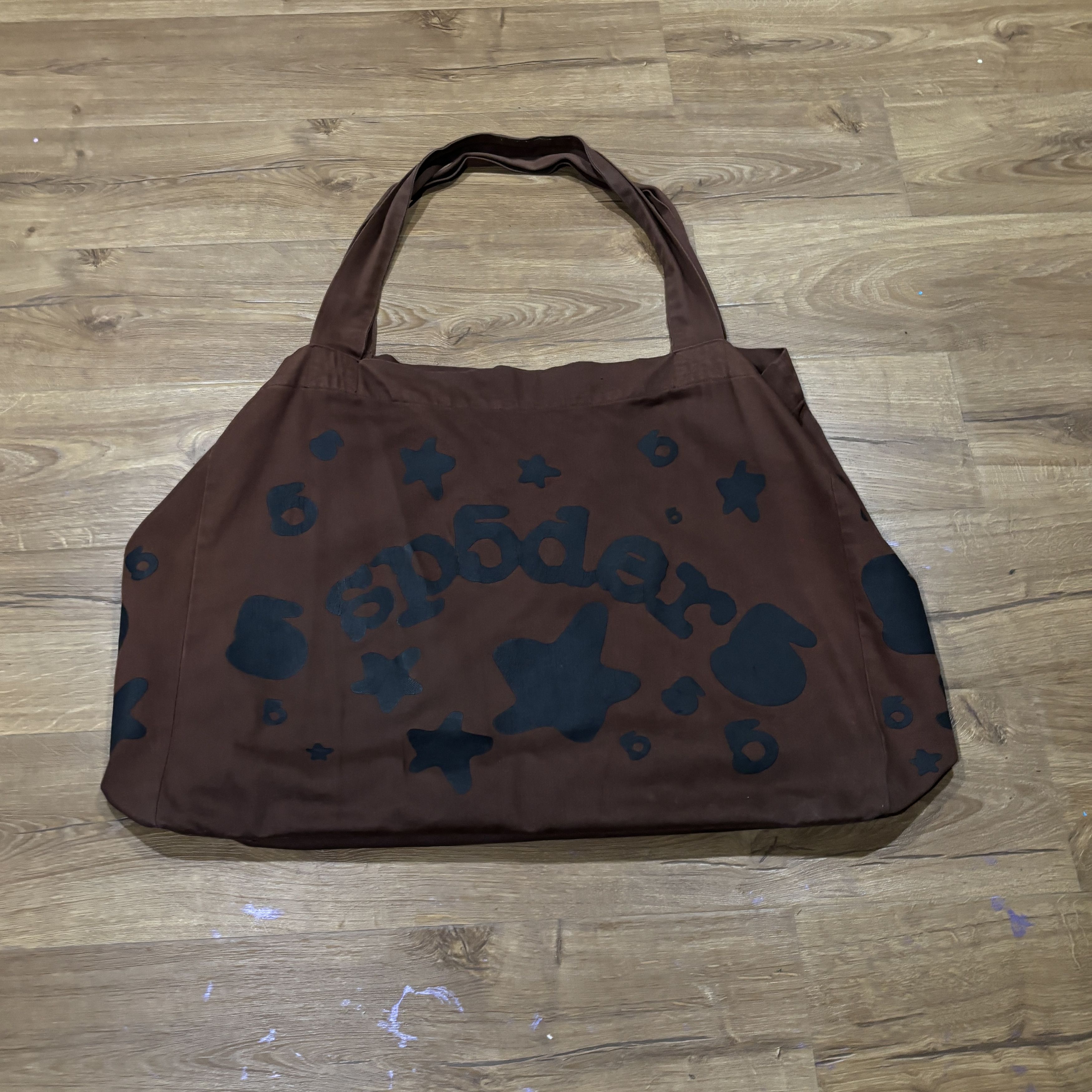 Sp5der SP5DER Worldwide Brown Large Tote Bag Size ONE SIZE - 1 Thumbnail
