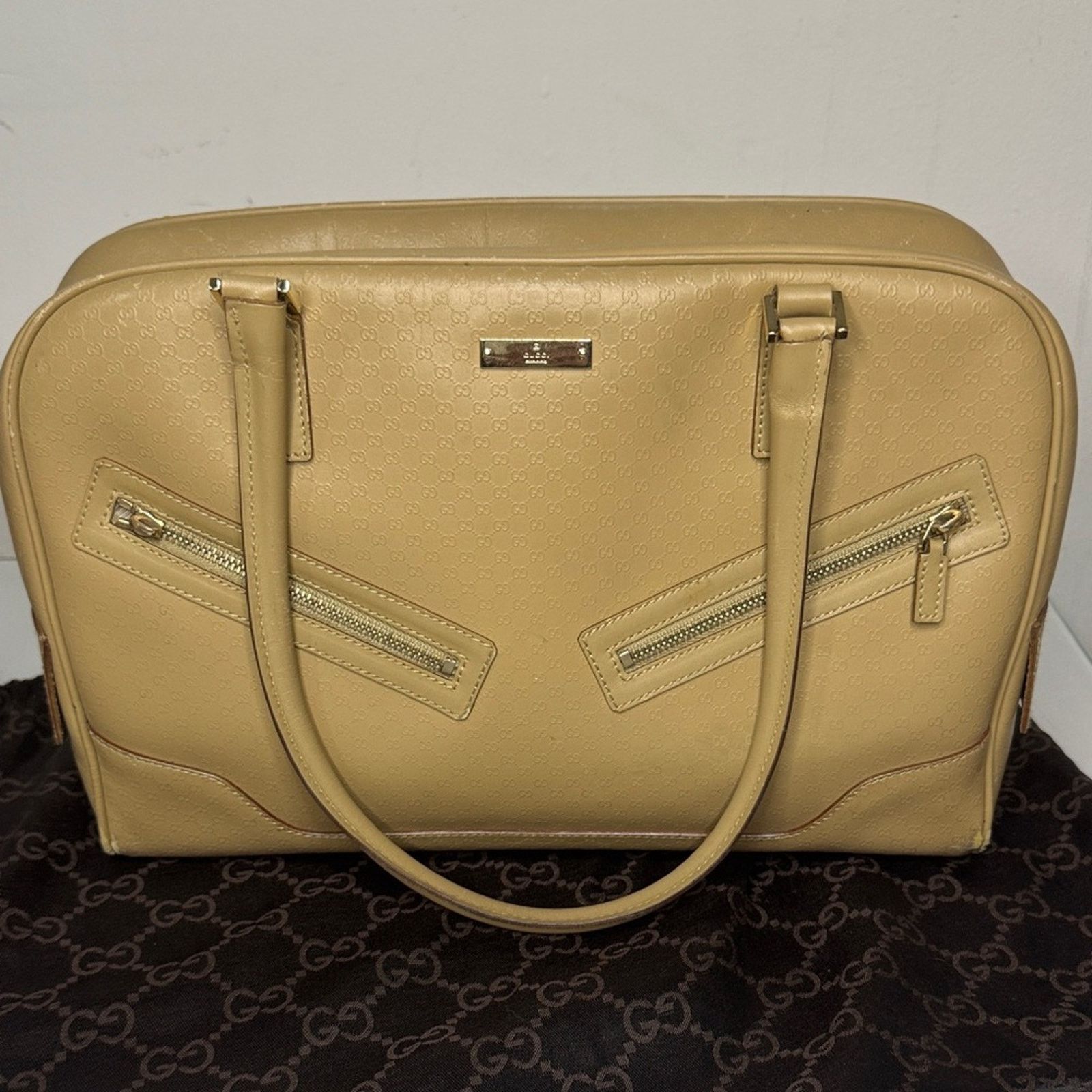 Gucci ✨ VINTAGE Gucci Micro Guccissima Leather Bowling Bag Size ONE SIZE - 1 Thumbnail