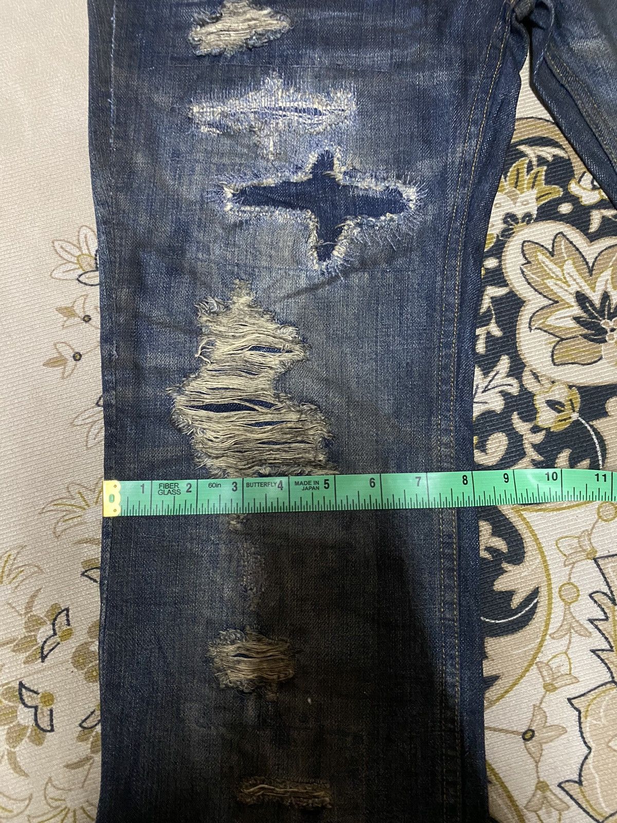 JACKROSE Japanese Brand Jack Rose Distressed Design Style Size US 31 - 21 Thumbnail
