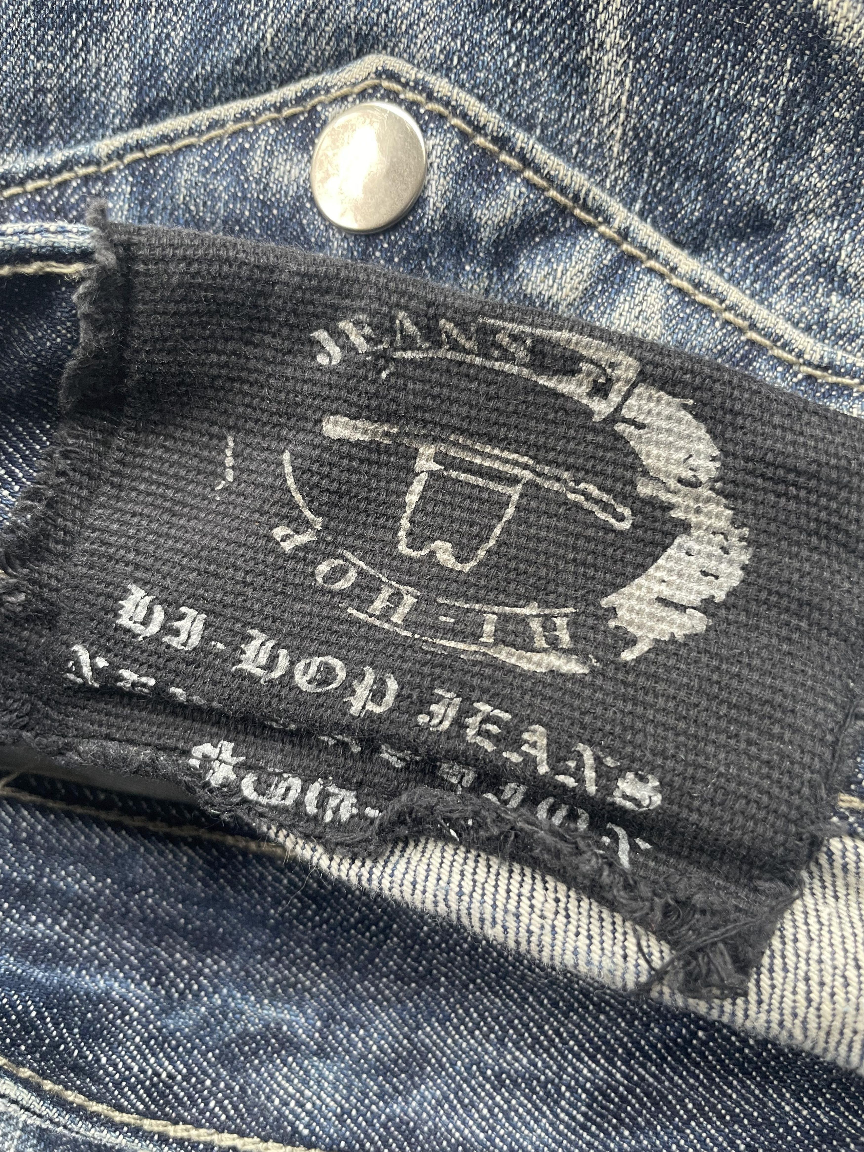 Japanese Brand Hi-Hop Custom Distresed Denim Size US 34 / EU 50 - 7 Thumbnail