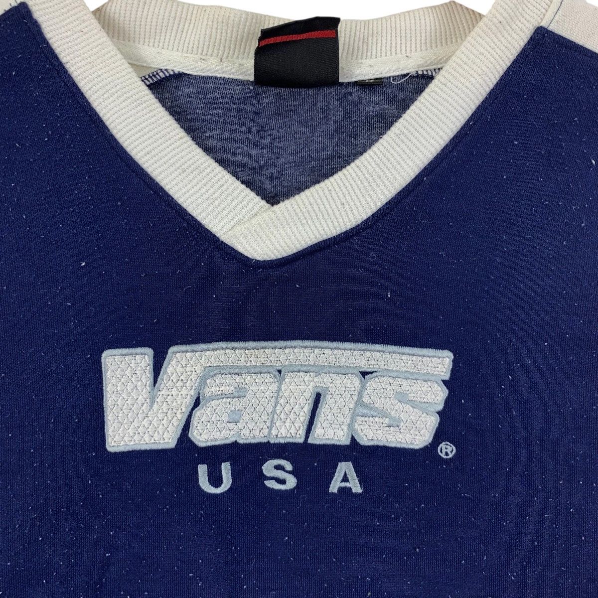 Vans Vintage 90s VANS SKATE USA Skateboard V-Neck Sweatshirt Size US M / EU 48-50 / 2 - 3 Thumbnail