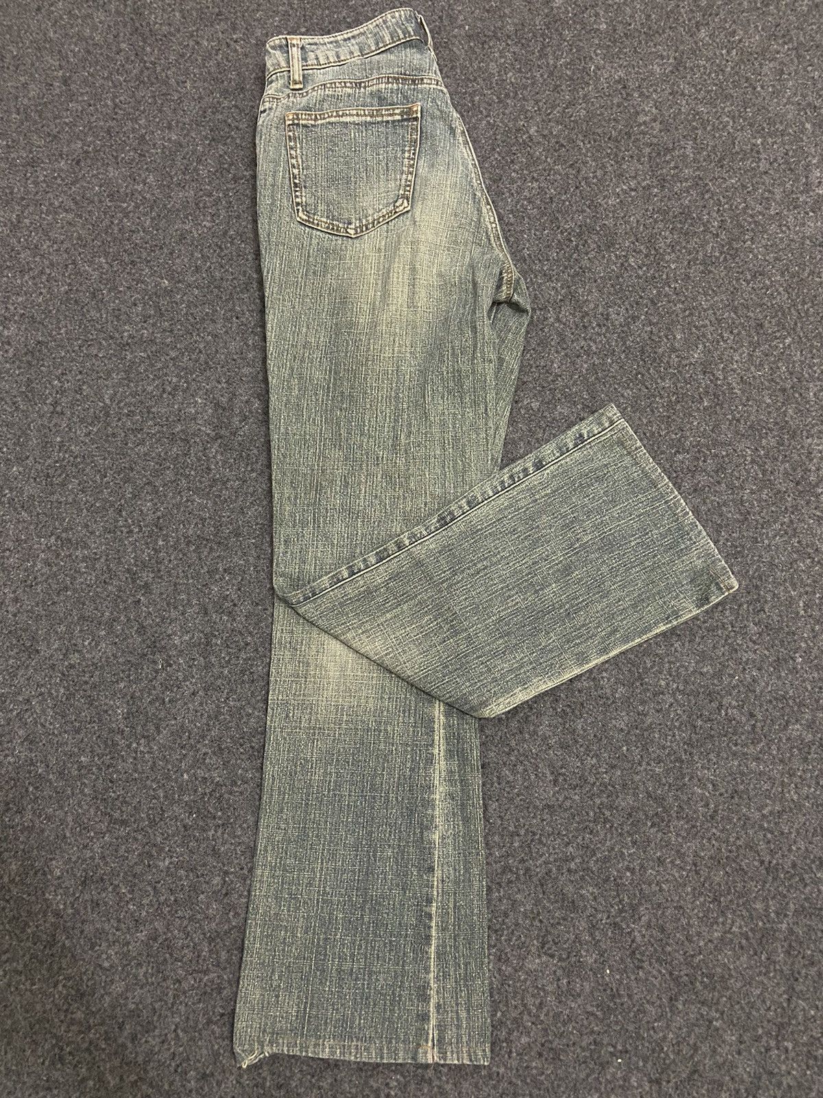 Beauty Beast × Japanese Brand × Le Grande Bleu (L.G.B.) Vintage Y2K denim pants flare Size 25" / US 0 / IT 36 - 4 Thumbnail