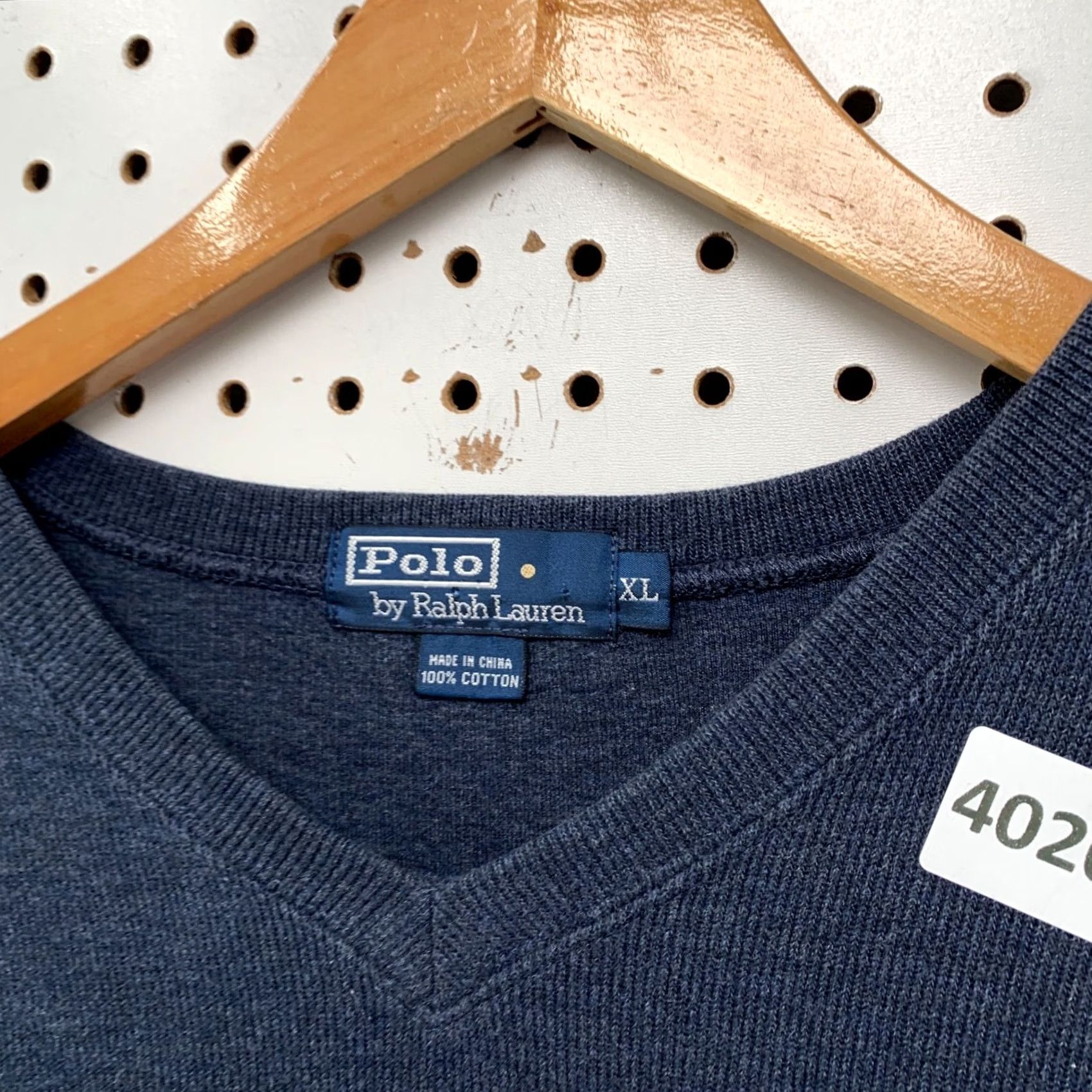 Polo Ralph Lauren VINTAGE Polo Ralph Lauren Sweater Mens XL Blue V-Neck Casual Preppy Size US XL / EU 56 / 4 - 7 Thumbnail