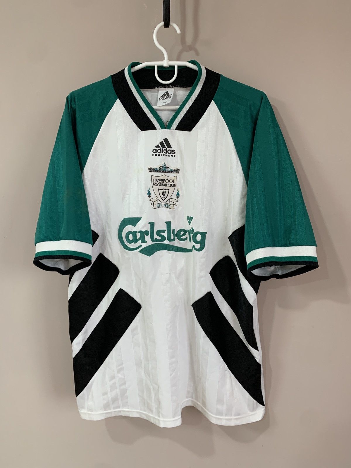 Adidas Liverpool 1993 Away Football Shirt Adidas Vintage Soccer #23 Size US M / EU 48-50 / 2 - 1 Thumbnail
