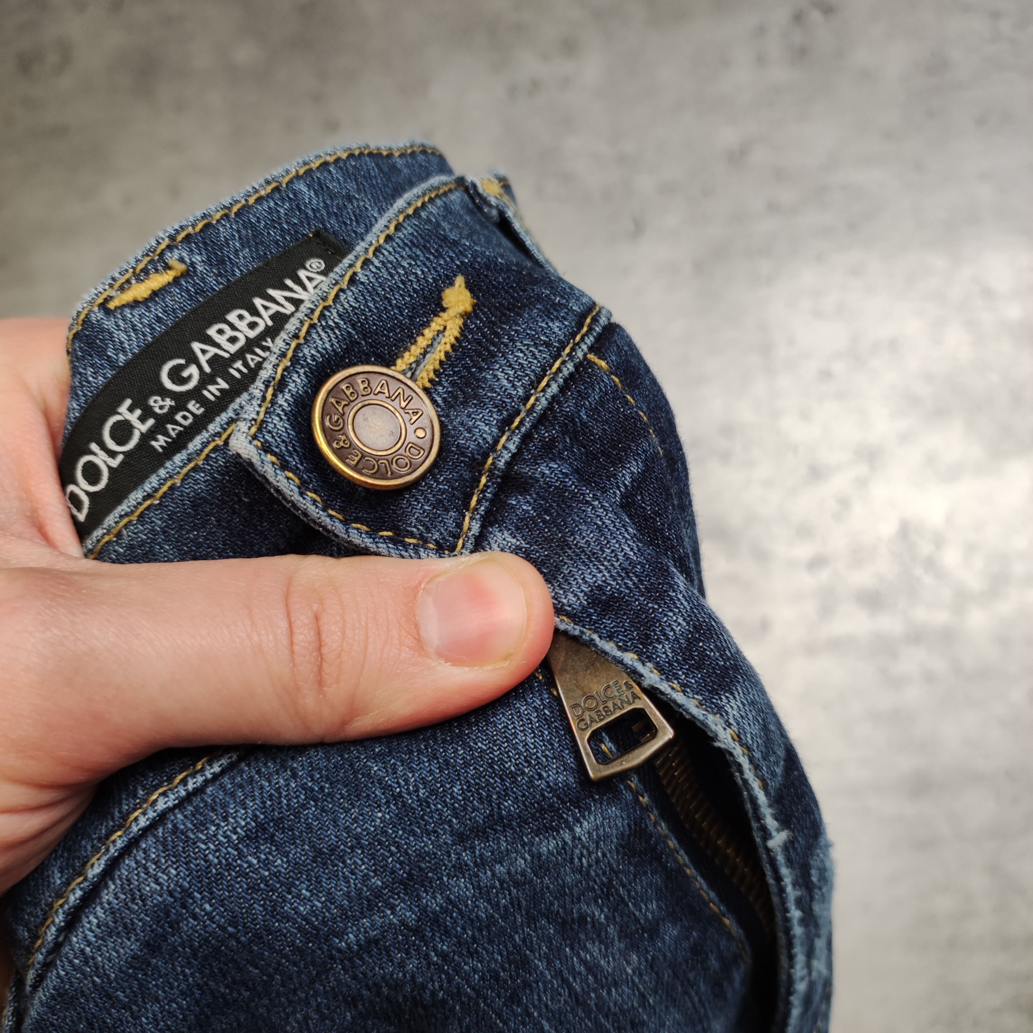 Dolce & Gabbana Dolce & Gabbana Classic Back Pocket Logo Denim Skinny Shorts Size US 34 / EU 50 - 6 Thumbnail