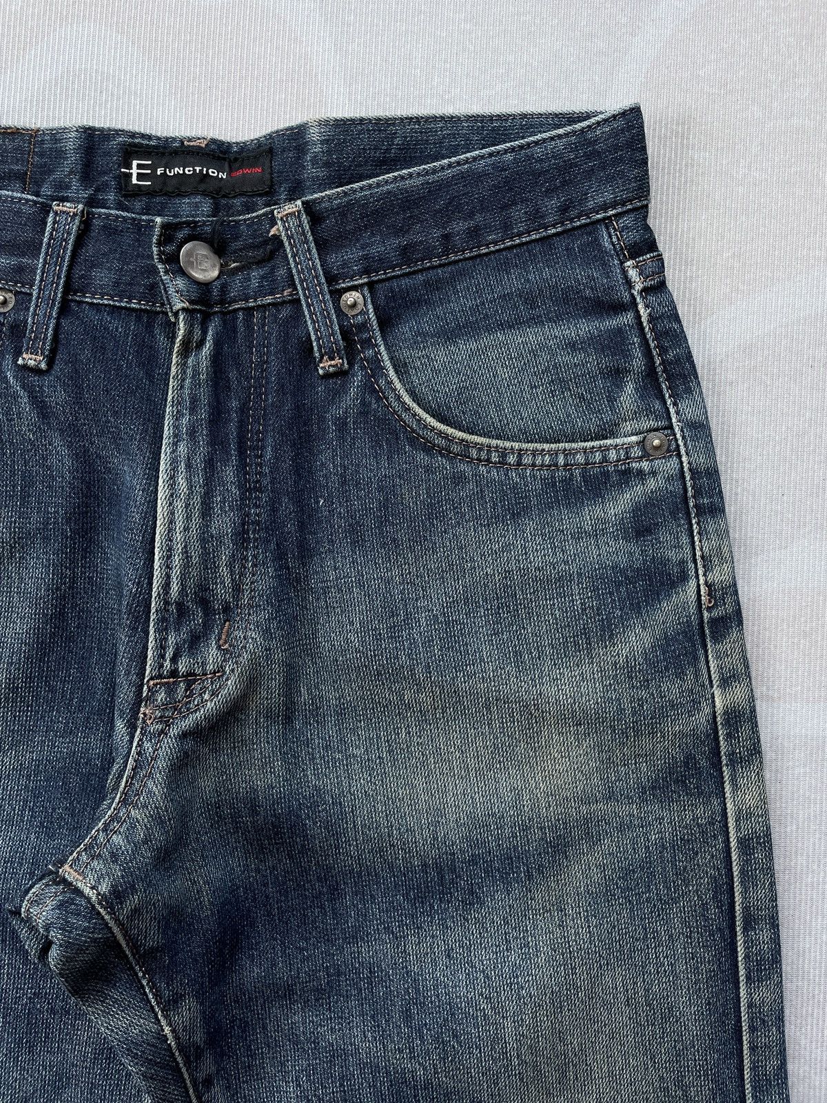 Edwin × Japanese Brand × Vintage Vintage Edwin E-Funtion Jeans (LG129) Size US 28 / EU 44 - 4 Thumbnail