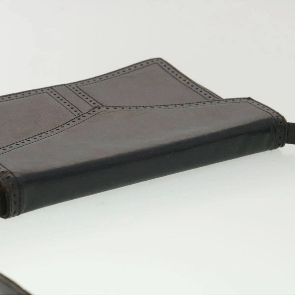 Yves Saint Laurent Yves Saint Laurent Dark Navy Leather Shoulder Bag Size ONE SIZE - 6 Thumbnail