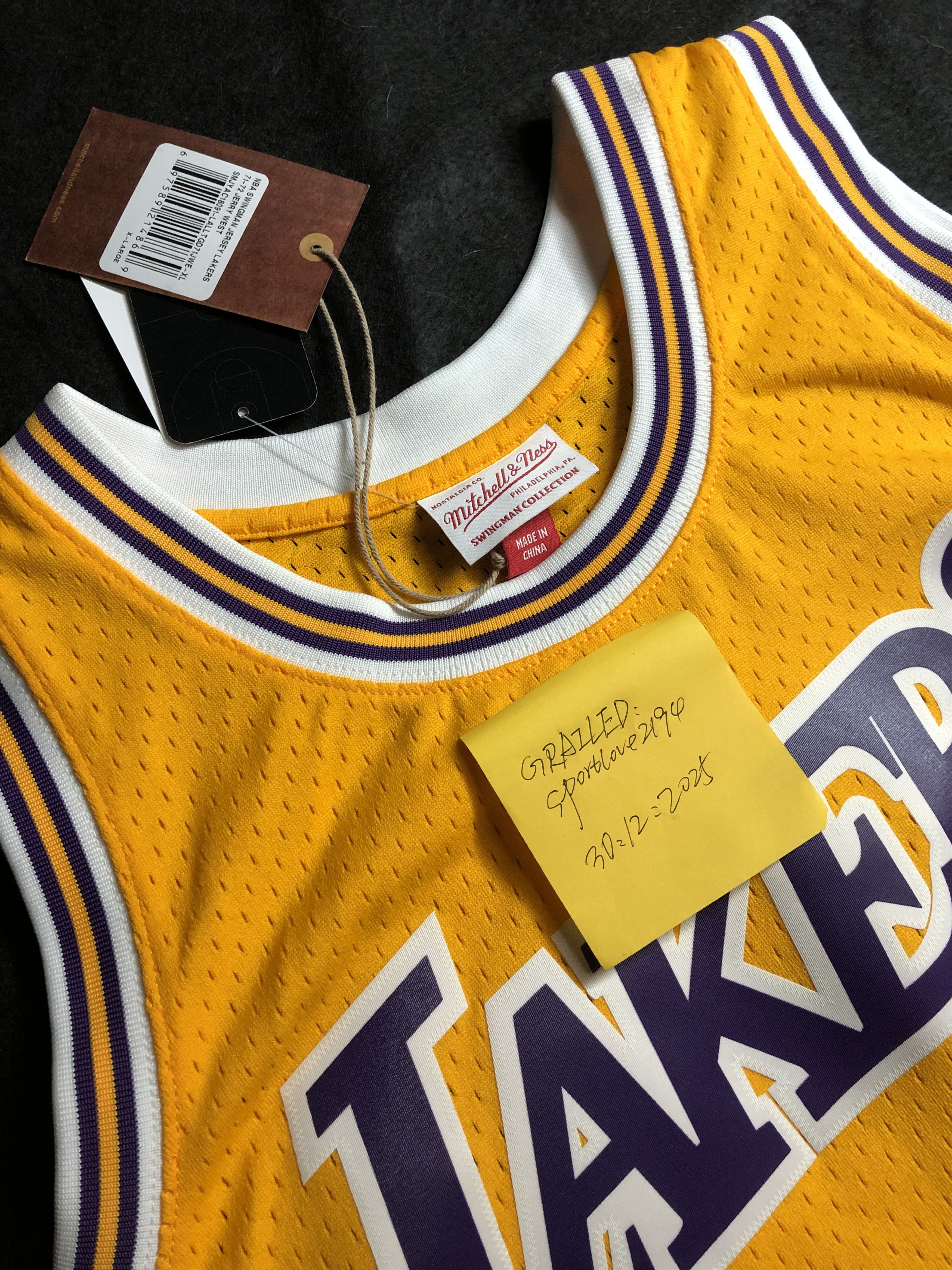 Vintage Lakers 44 West Jersey Size US XL / EU 56 / 4 - 5 Thumbnail