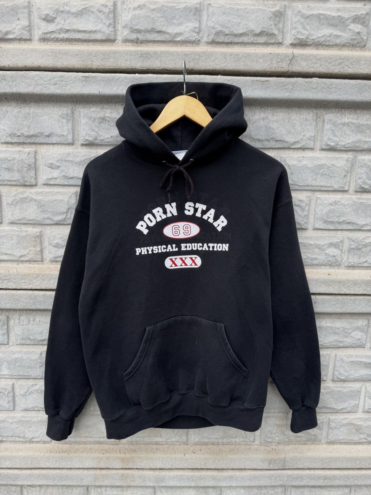 Hook-Ups 90s Porn Star Big Logo Boxy Hoodie Made in USA Hook Ups Size US M / EU 48-50 / 2 - 1 Thumbnail