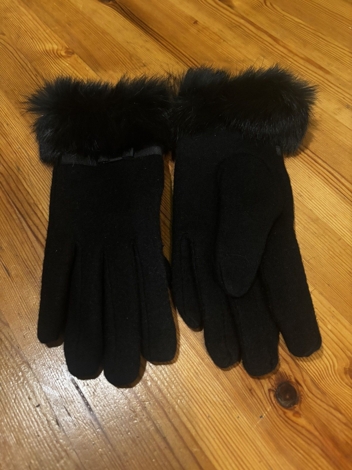 Other Women’s black fur gloves0235 Size ONE SIZE - 3 Thumbnail