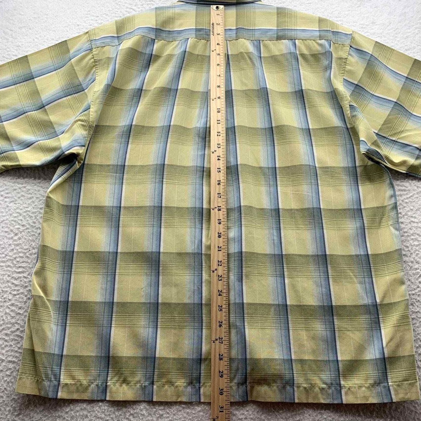 Tommy Bahama Tommy Bahama Button Up Shirt Mens L Large Yellow Blue Plaid Casual Beach Hawaiian Preppy Dad Comfort Shirt Size US L / EU 52-54 / 3 - 5 Thumbnail