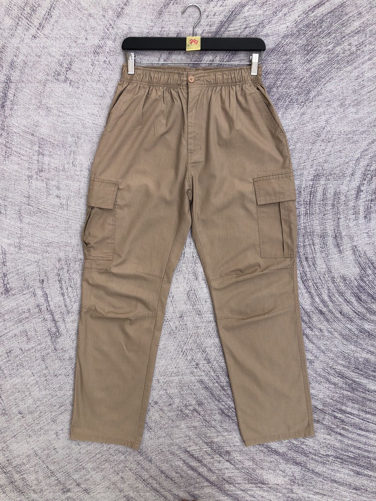 Japanese Brand Relaxted Cargo Pants Stretchble Waist Multipocket Tactical Size US 27 - 1 Thumbnail