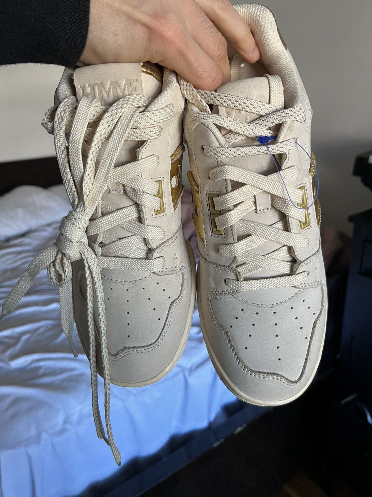 Saucony Saucony x Hommewrk Sonic low us9 beige and gold cream white Size US 9 / EU 42 - 2 Thumbnail