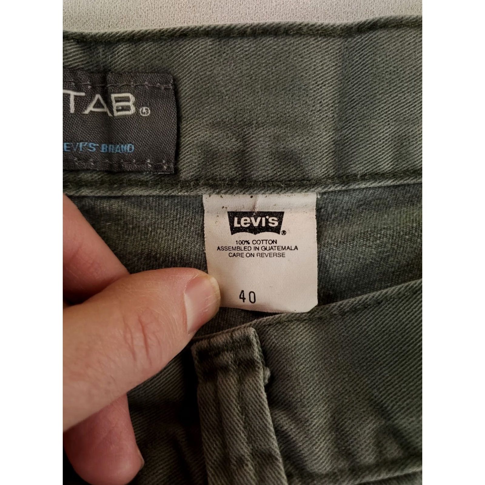 Levi's VINTAGE Levi's Shorts Cargo Silvertab VTG Y2K Green 10 Inch Inseam Mens 40 Size US 40 / EU 56 - 6 Thumbnail