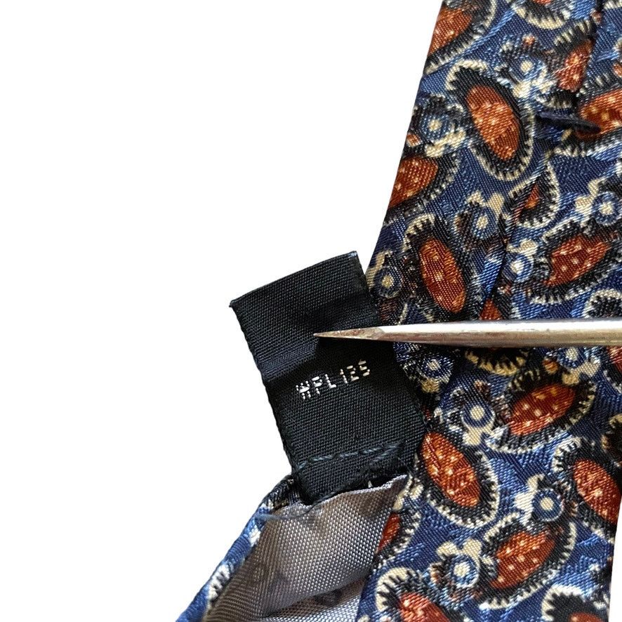 Dior × Vintage Vintage Christian Dior CD Logo Printed Jacquard Wide Tie Size ONE SIZE - 7 Thumbnail