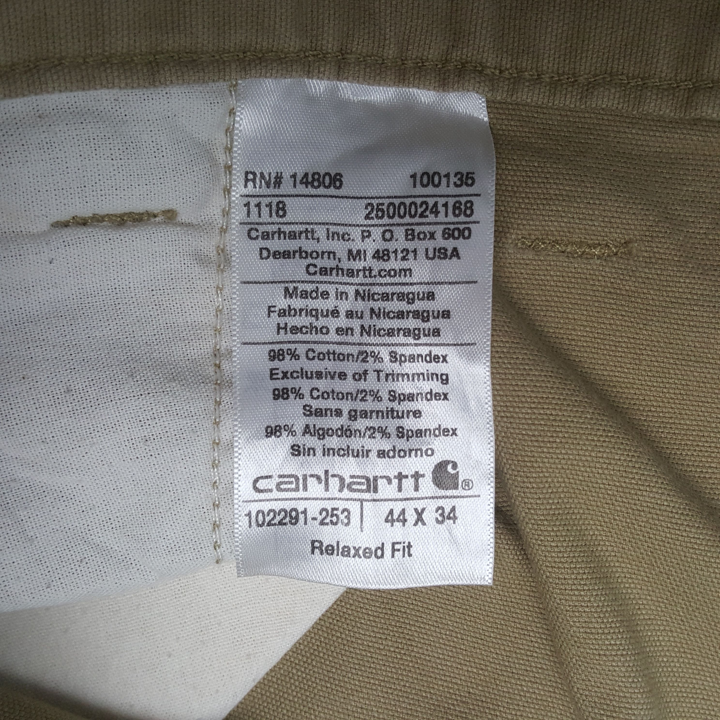 Carhartt Carhartt Relaxed Fit Streetwear Style Pants RR23 Size US 44 / EU 60 - 14 Thumbnail