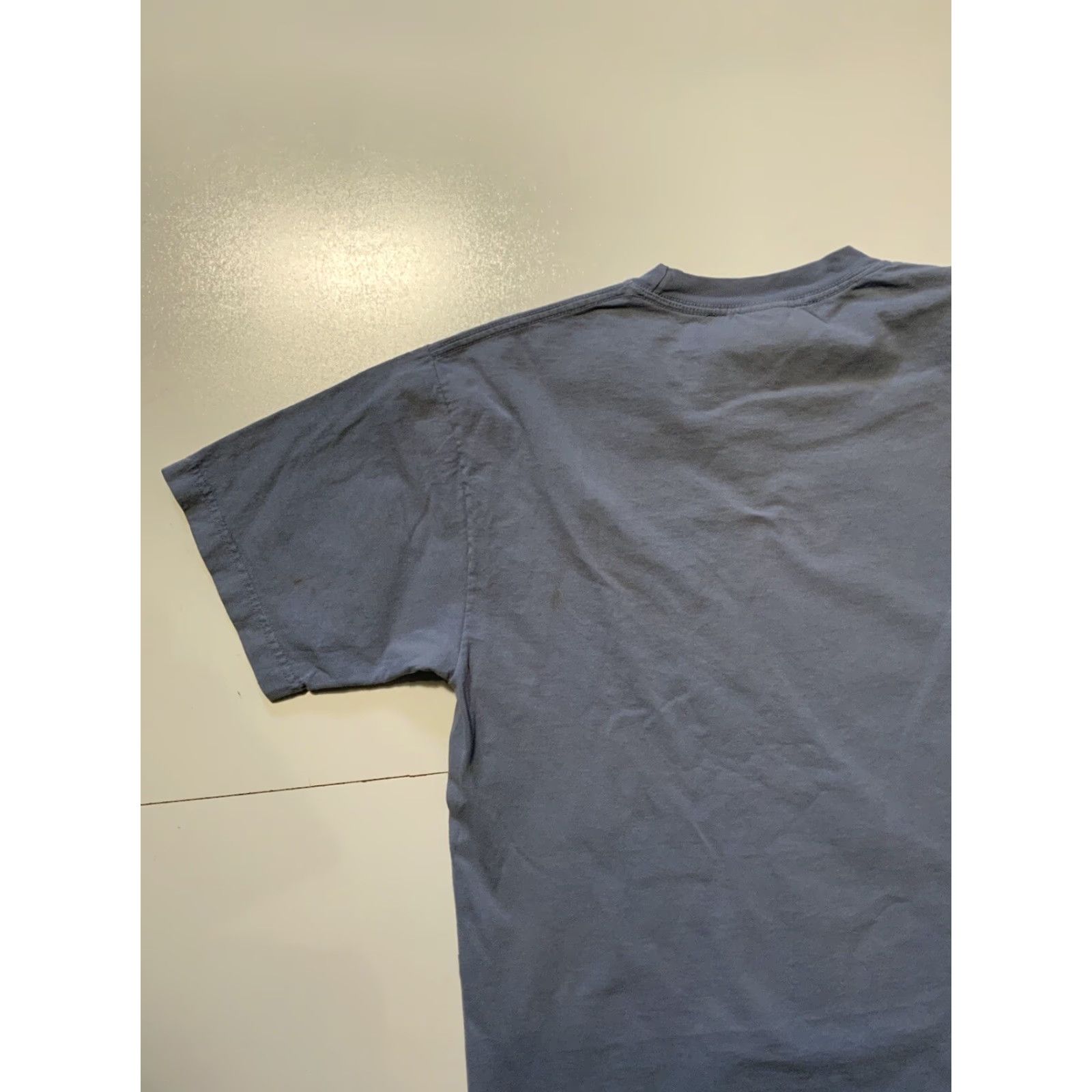 RIPNDIP RIPNDIP Lord Nermal Felt Graphic Cat Light Blue Crewneck Skate T-Shirt Sz. M Size US M / EU 48-50 / 2 - 5 Thumbnail