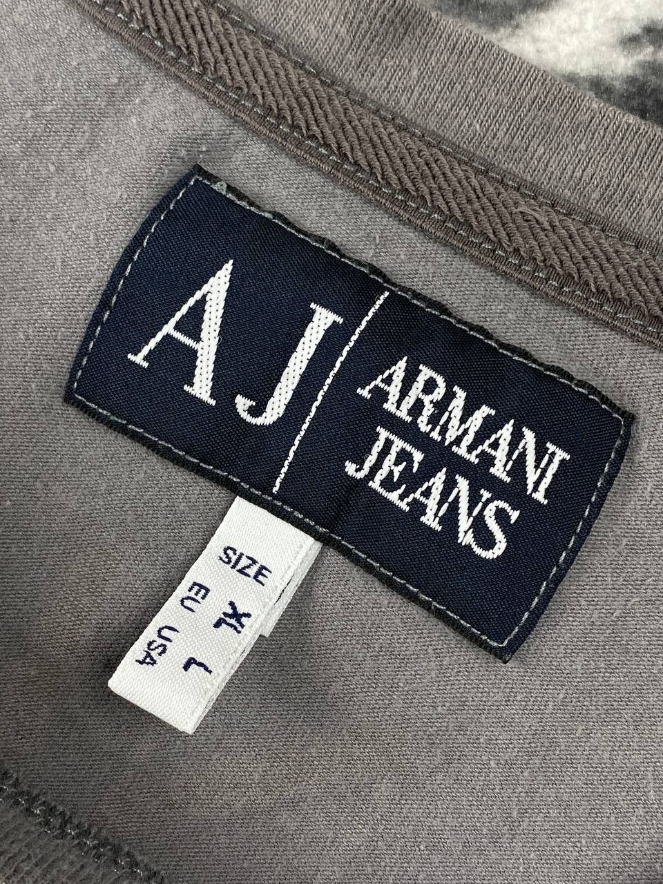 Armani Armani Jeans T Shirt Big Logo Men Size XL Gray Size US XL / EU 56 / 4 - 7 Thumbnail