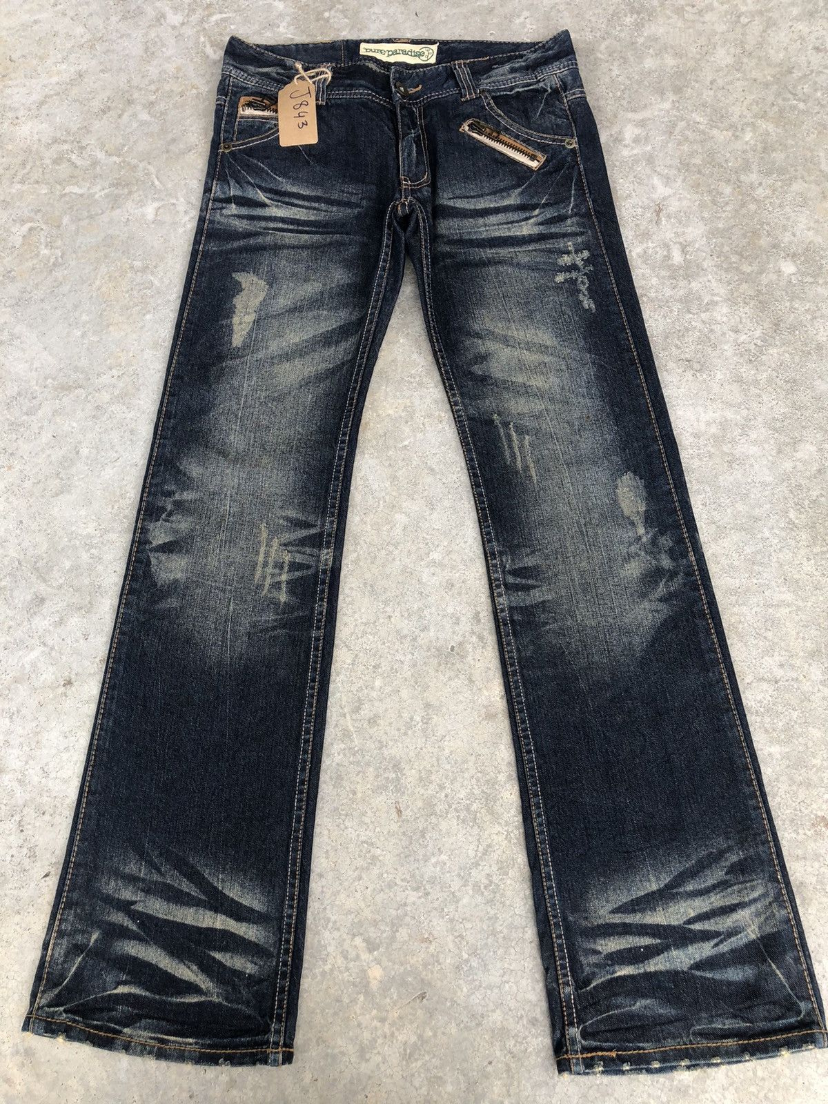 If Six Was Nine Japanese Pure paradise Flared Jeans Distressed Jeans Size US 32 / EU 48 - 1 Thumbnail
