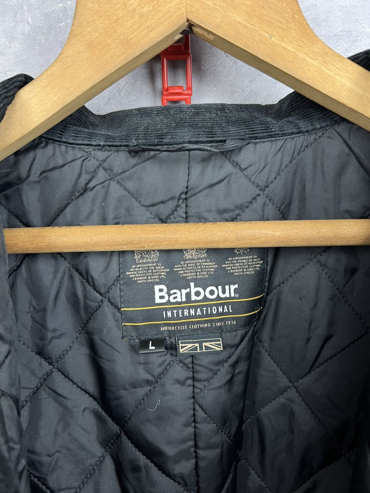 Barbour Barbour International Wax Jacket Men's Size L Black Bomber Size US L / EU 52-54 / 3 - 15 Thumbnail