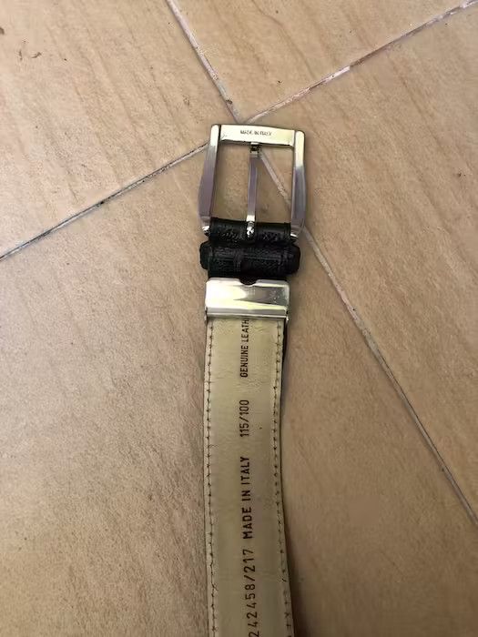 Genuine Leather Vintage Genuine Leather Buckle Belt Size ONE SIZE - 4 Thumbnail
