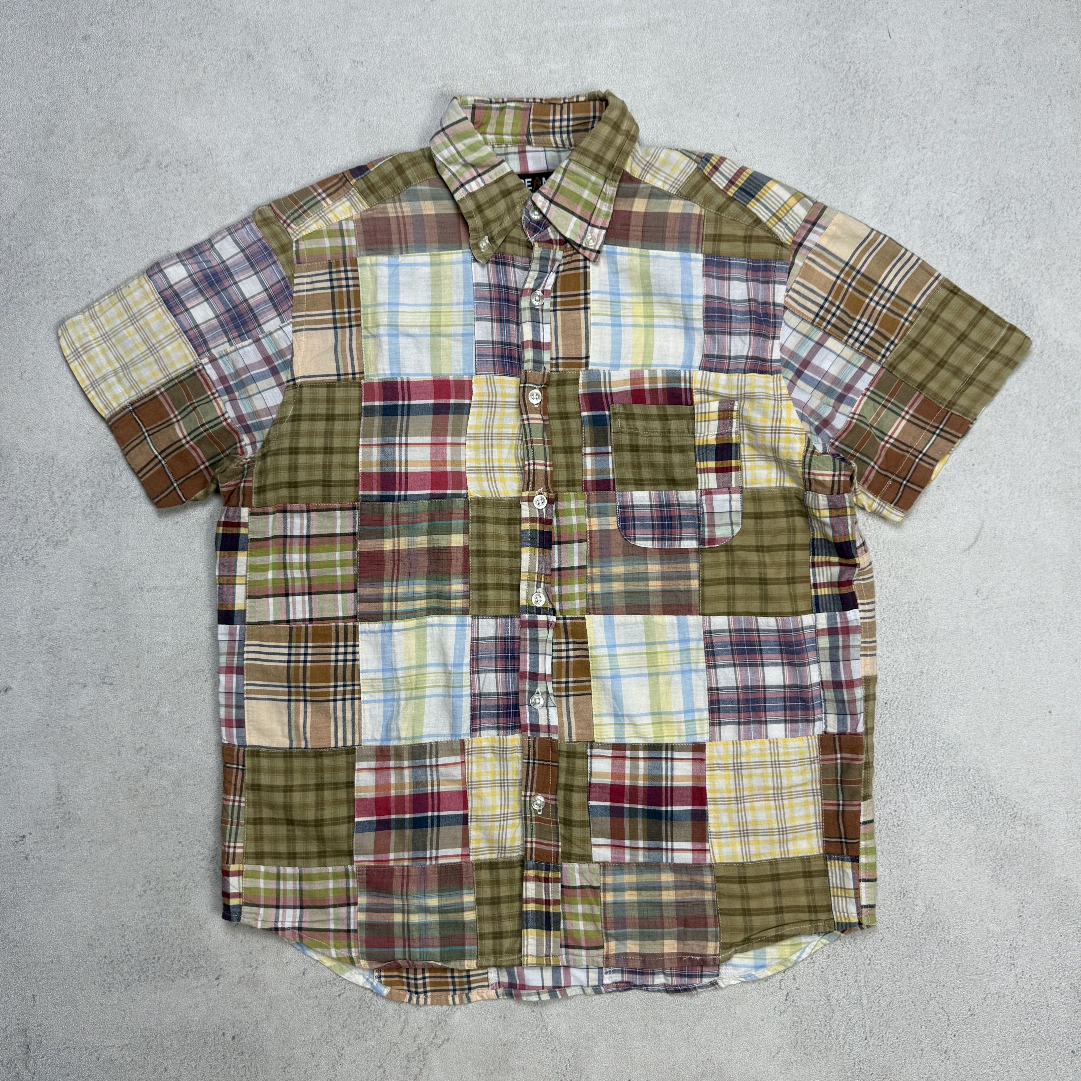 Beams Plus Beams Japan Patchwork Button Down Shirt Size US M / EU 48-50 / 2 - 1 Thumbnail