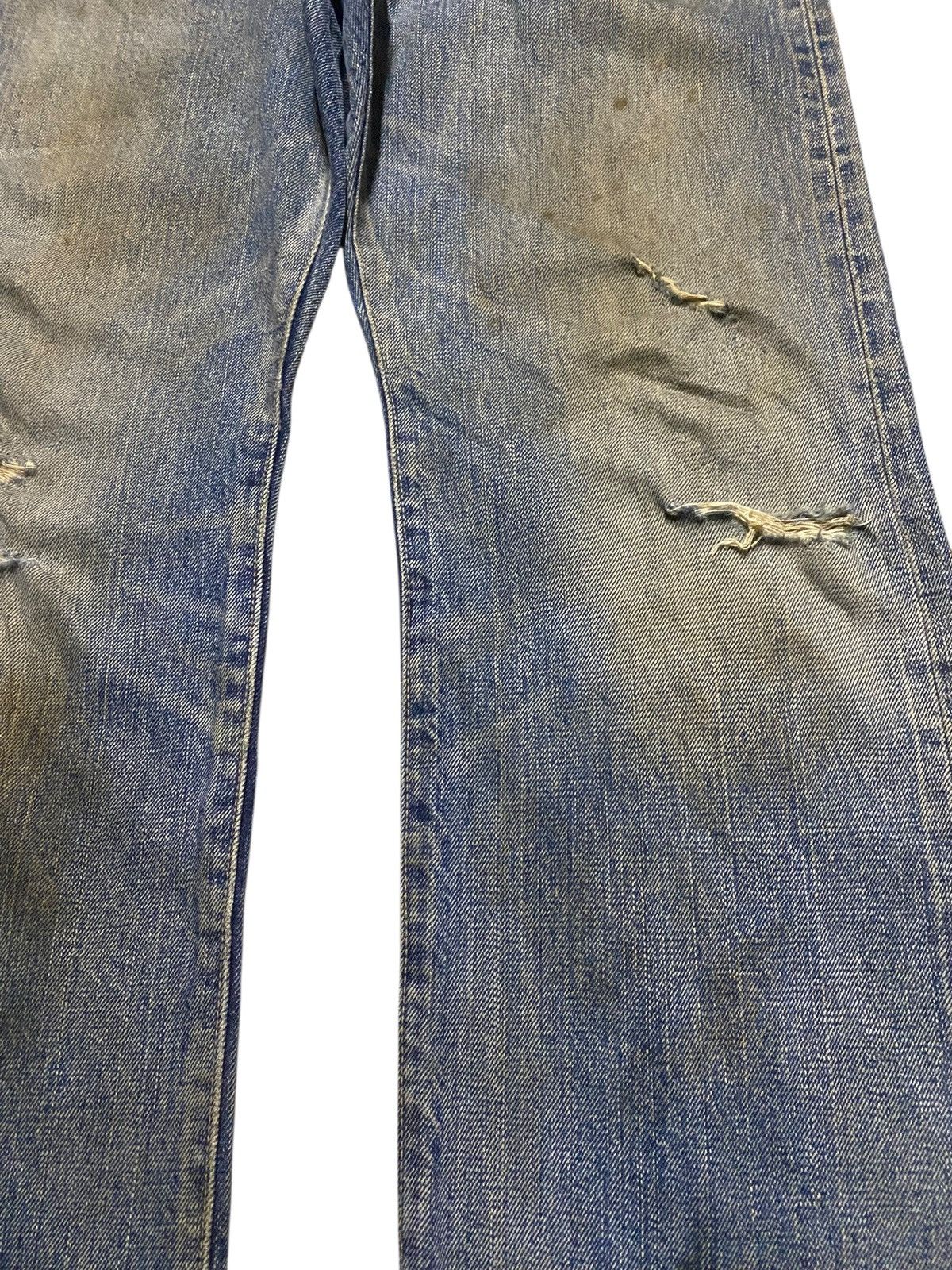 Junya Watanabe Vintage Blue Corn Japan Selvedge Heavy Faded Distressed Jean Size US 32 / EU 48 - 8 Thumbnail
