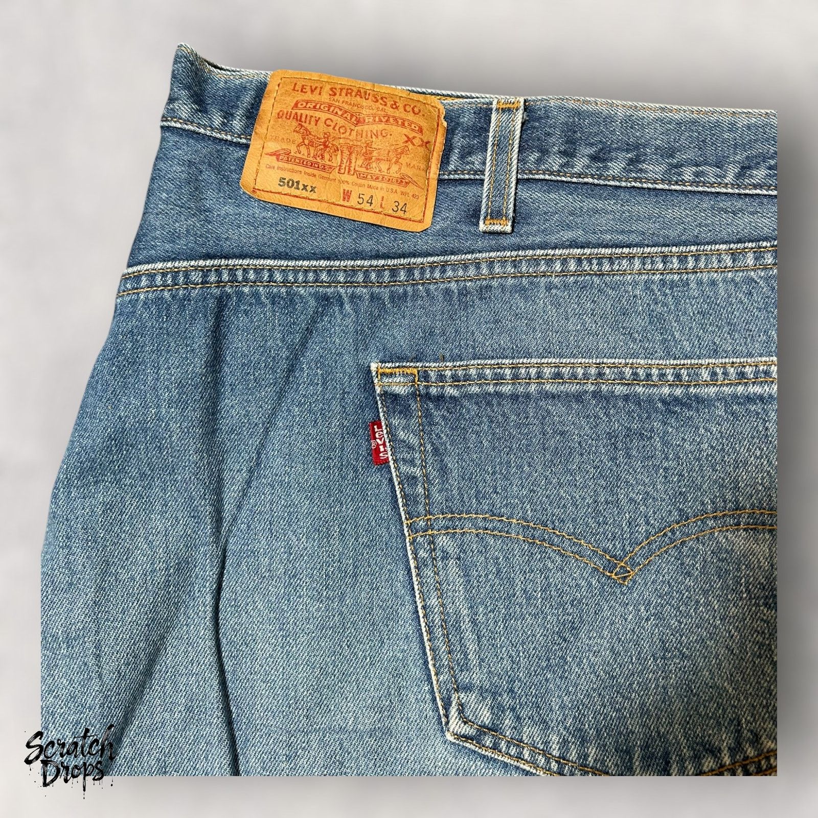 Levi's Vintage Levi’s 501xx Shrink-to-Fit Jeans USA W54 L34 501 NWT Size US 42 / EU 58 - 1 Thumbnail