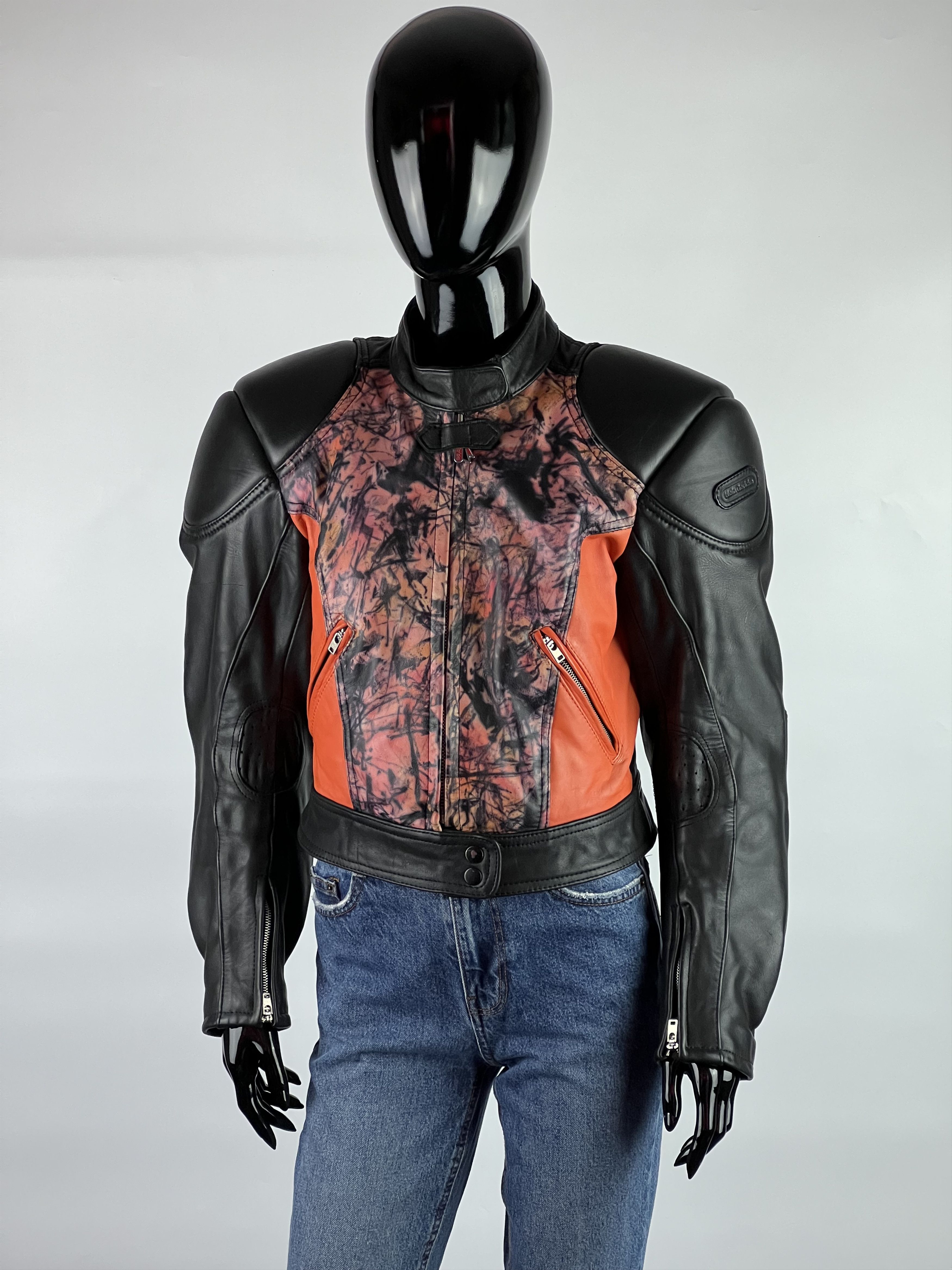 Hein Gericke Hein Gericke Red Hot Leather Motorcycle Biker Jacket Size 40 Size S / US 4 / IT 40 - 2 Thumbnail