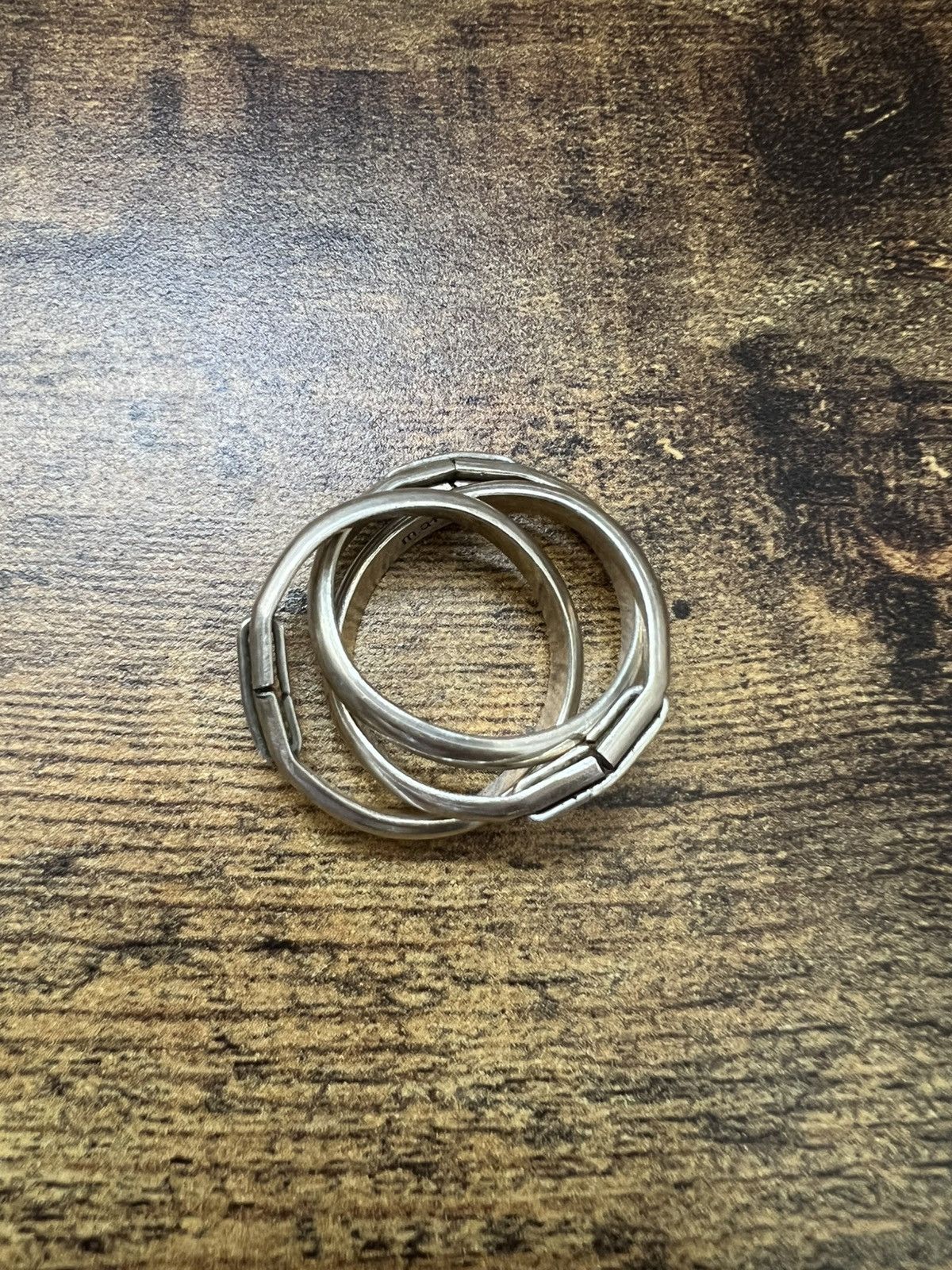 Ma+ m.a+ by maurizio amadei silver triple ring Size ONE SIZE - 1 Thumbnail